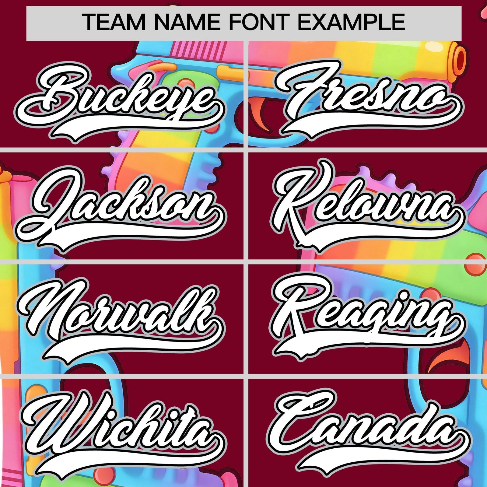 Custom Youth Baseball Jersey Crimson White Sugar-Coated Firepower Graffiti Pattern Urban Fashion