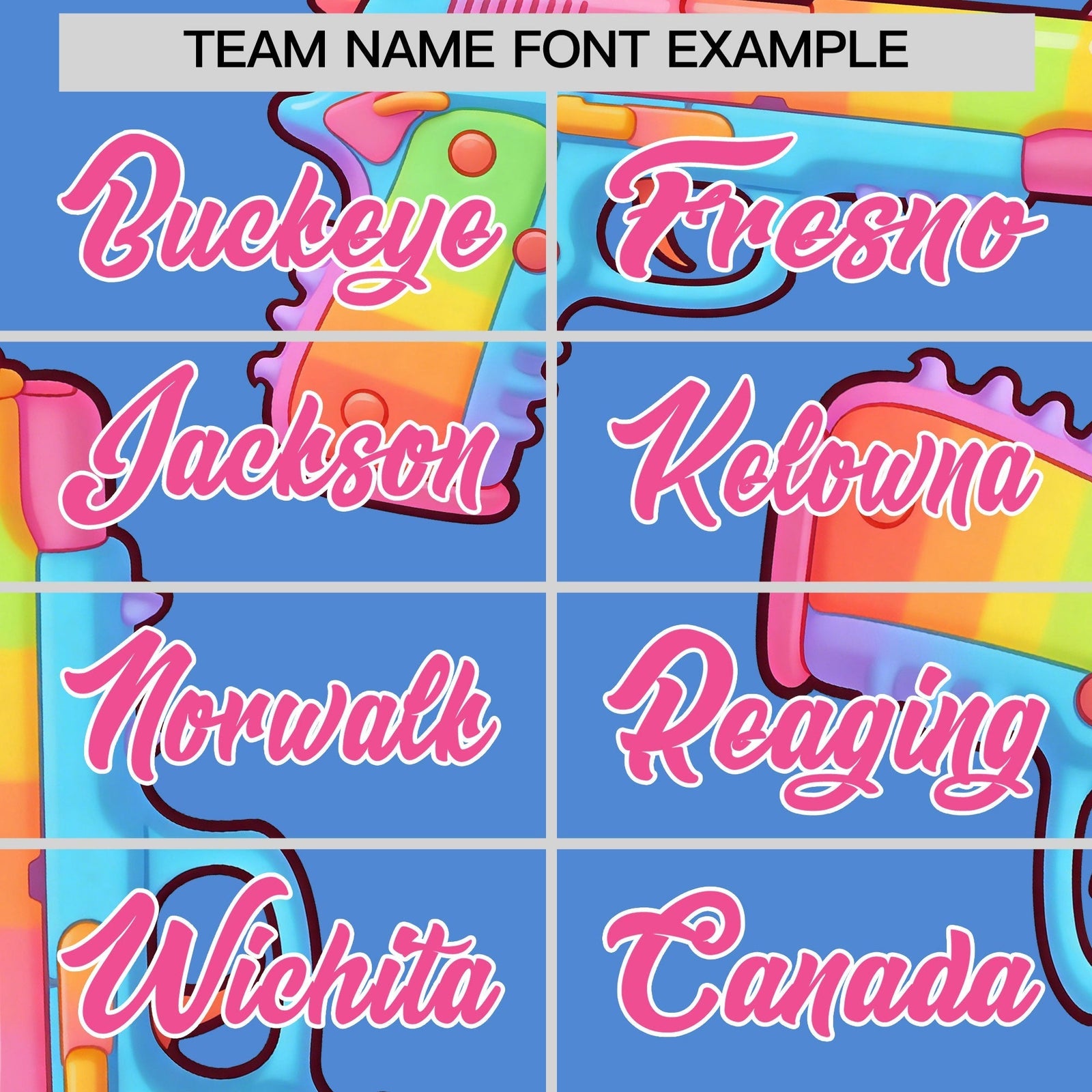 Custom Youth Baseball Jersey Powder Blue Pink Sugar-Coated Firepower Graffiti Pattern Urban Fashion