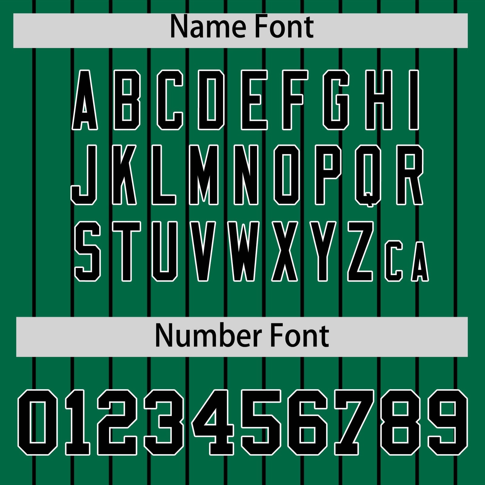 Custom Black Kelly Green Pinstripe Personalized Two-Tone Authentic Baseball Jersey