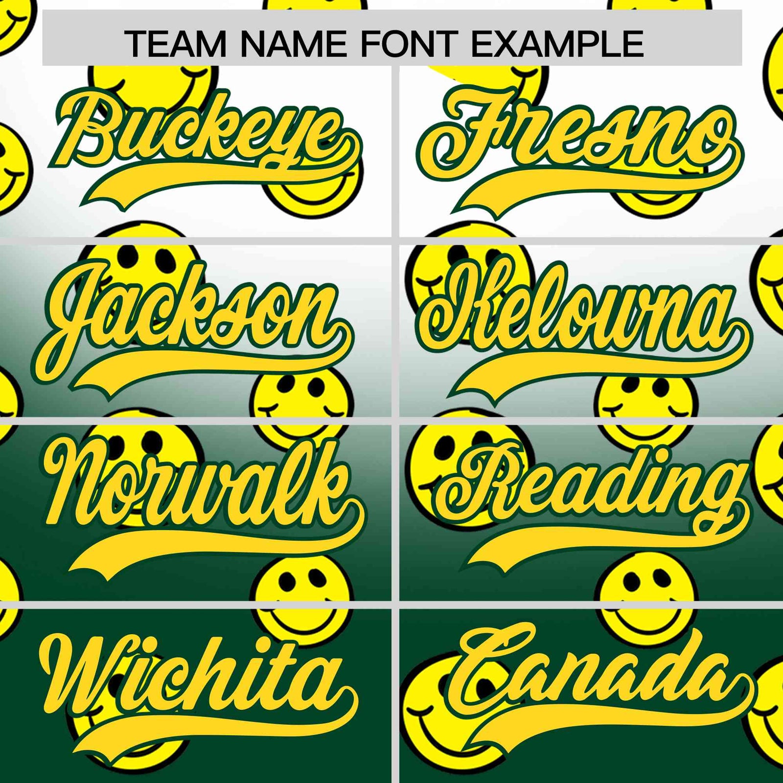 Custom White Green Graffiti Gradient Pattern Authentic Smile Baseball Jersey