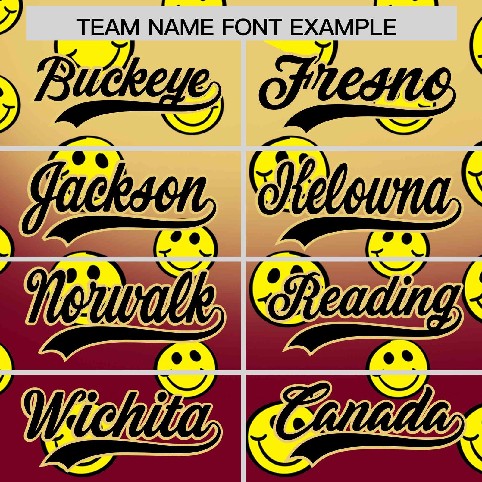 Custom Khaki Crimson Graffiti Gradient Pattern Authentic Smile Baseball Jersey