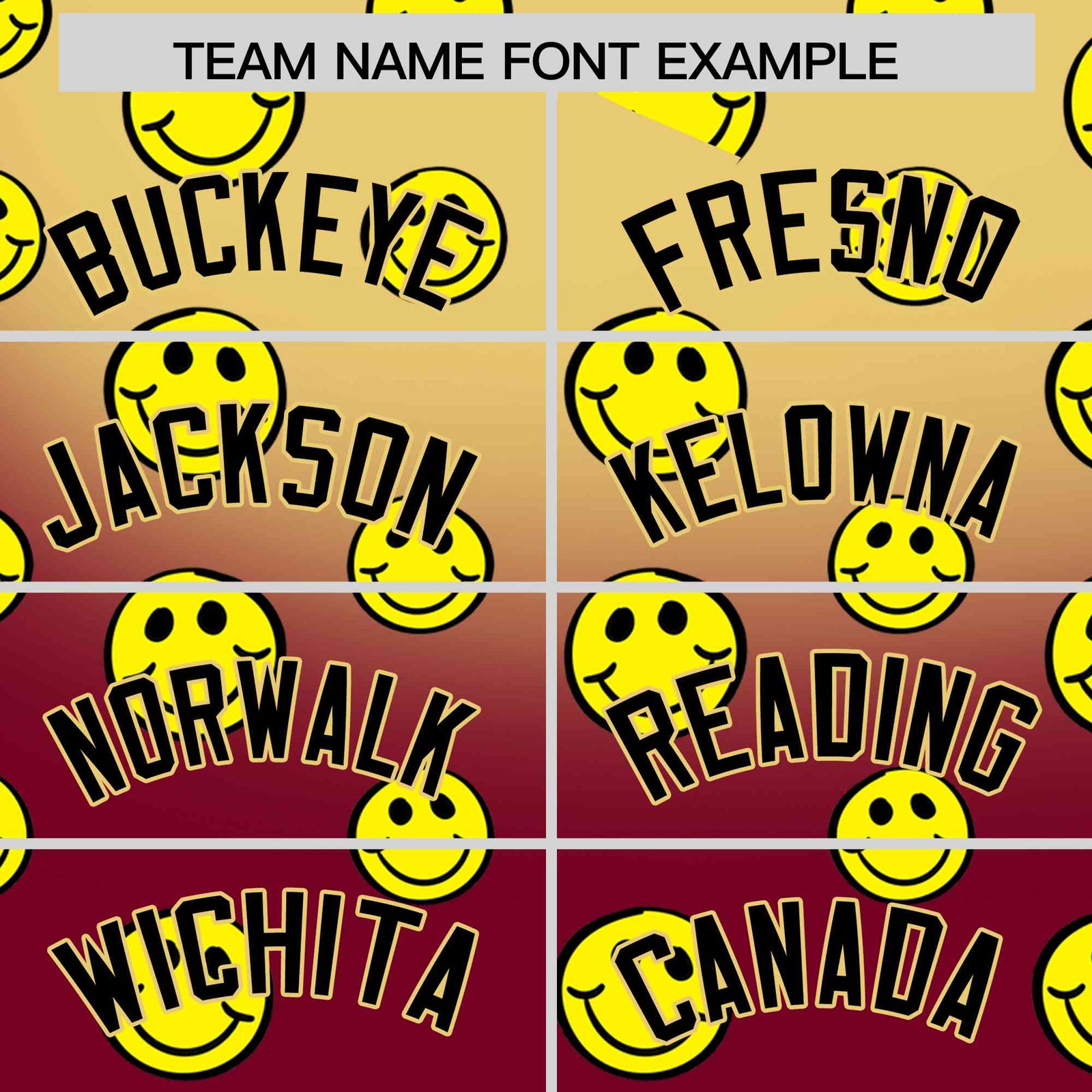 Custom Khaki Crimson Graffiti Gradient Pattern Authentic Smile Baseball Jersey