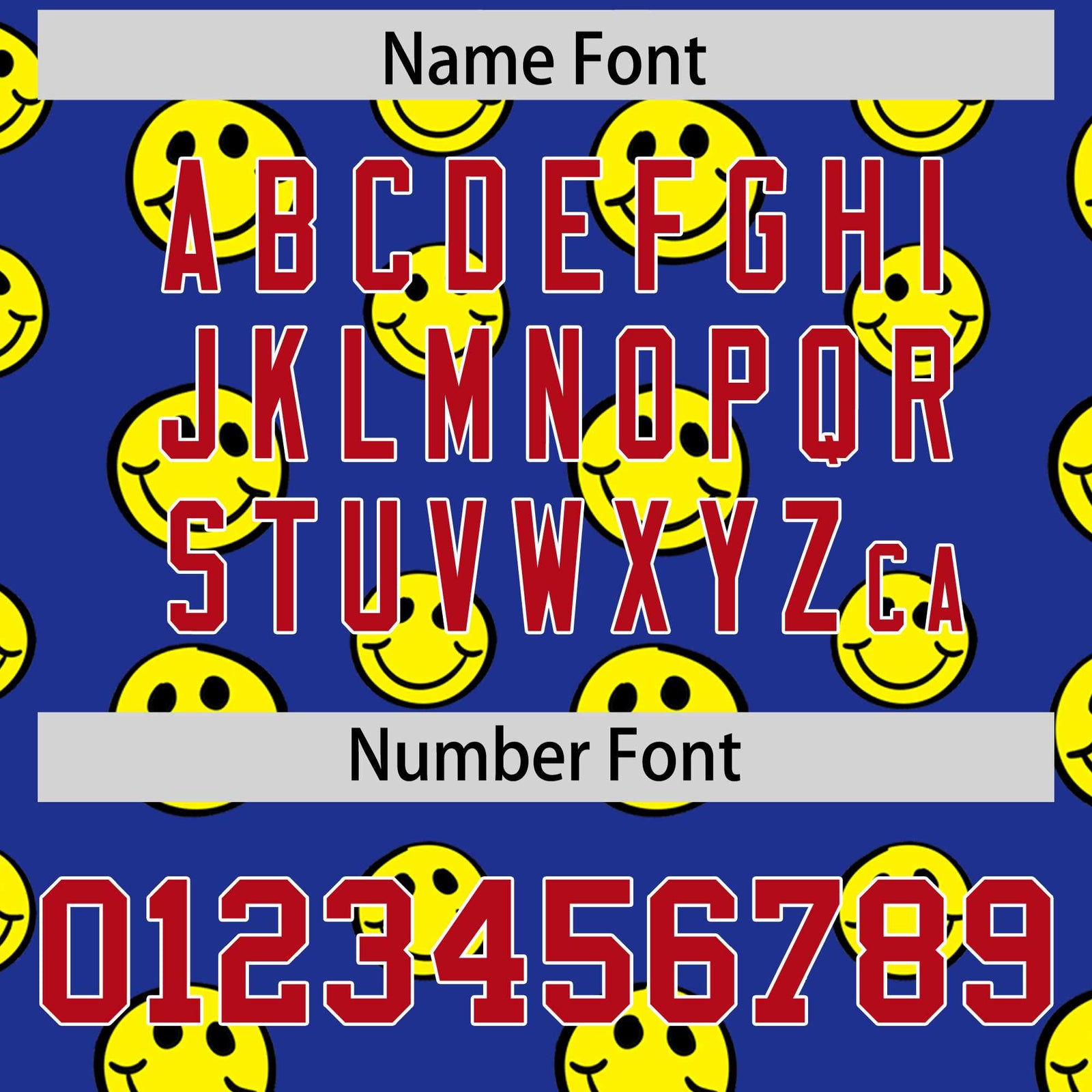 Custom White Royal Graffiti Gradient Pattern Authentic Smile Baseball Jersey