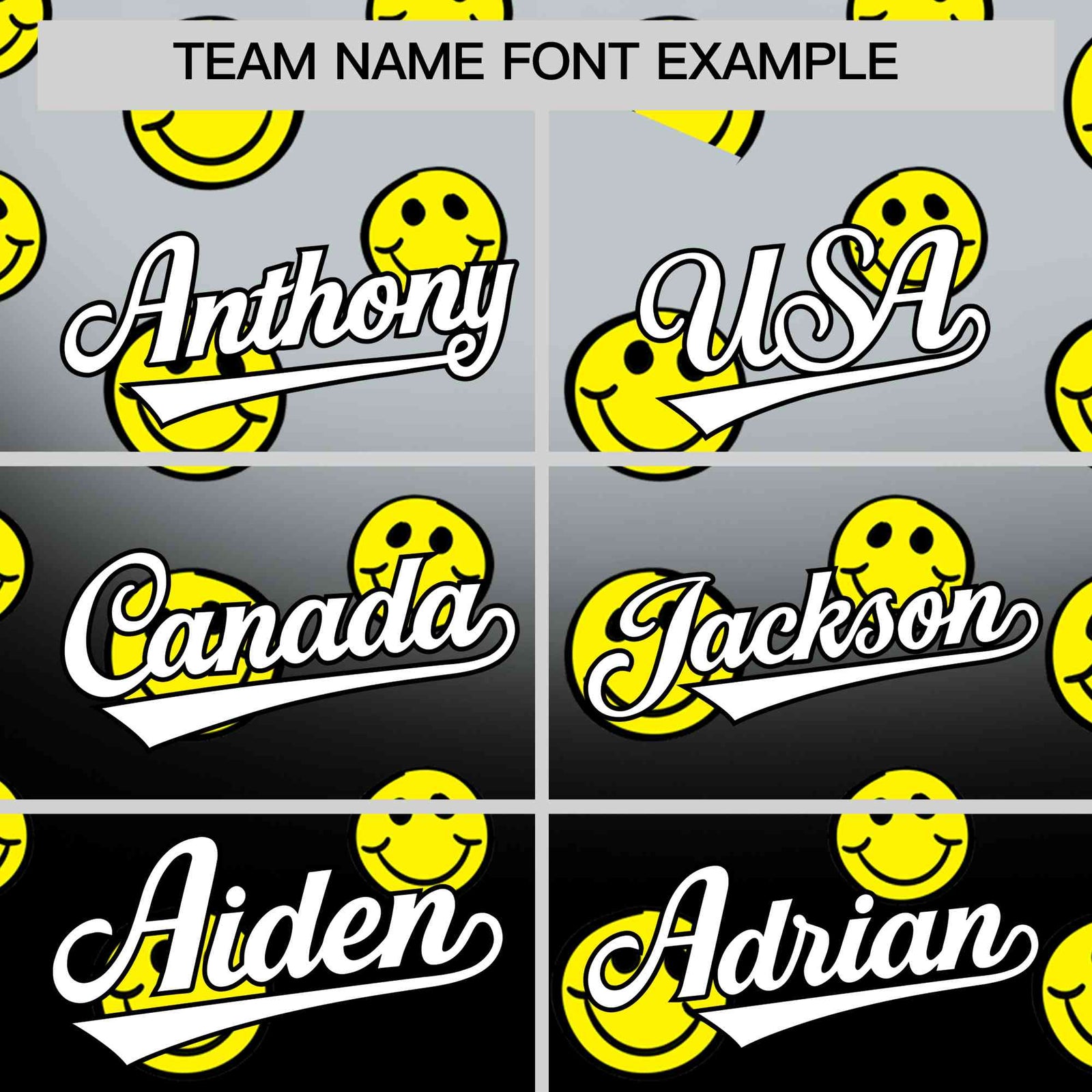 Custom Silver Black Graffiti Gradient Pattern Authentic Smile Baseball Jersey