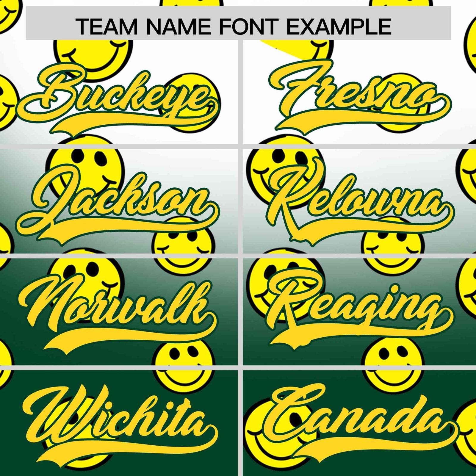 Custom White Green Graffiti Gradient Pattern Authentic Smile Baseball Jersey