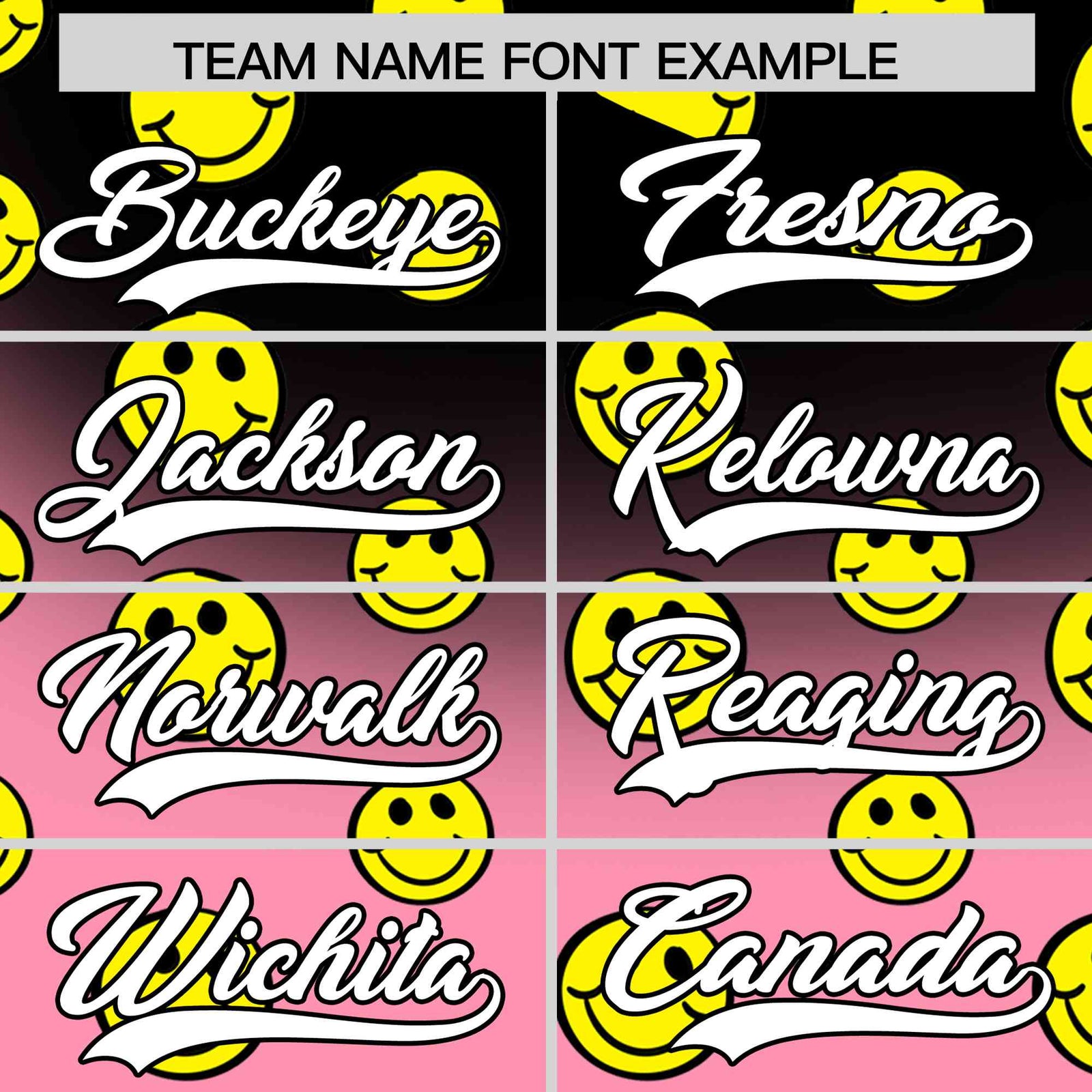 Custom Black Light Pink Graffiti Gradient Pattern Authentic Smile Baseball Jersey