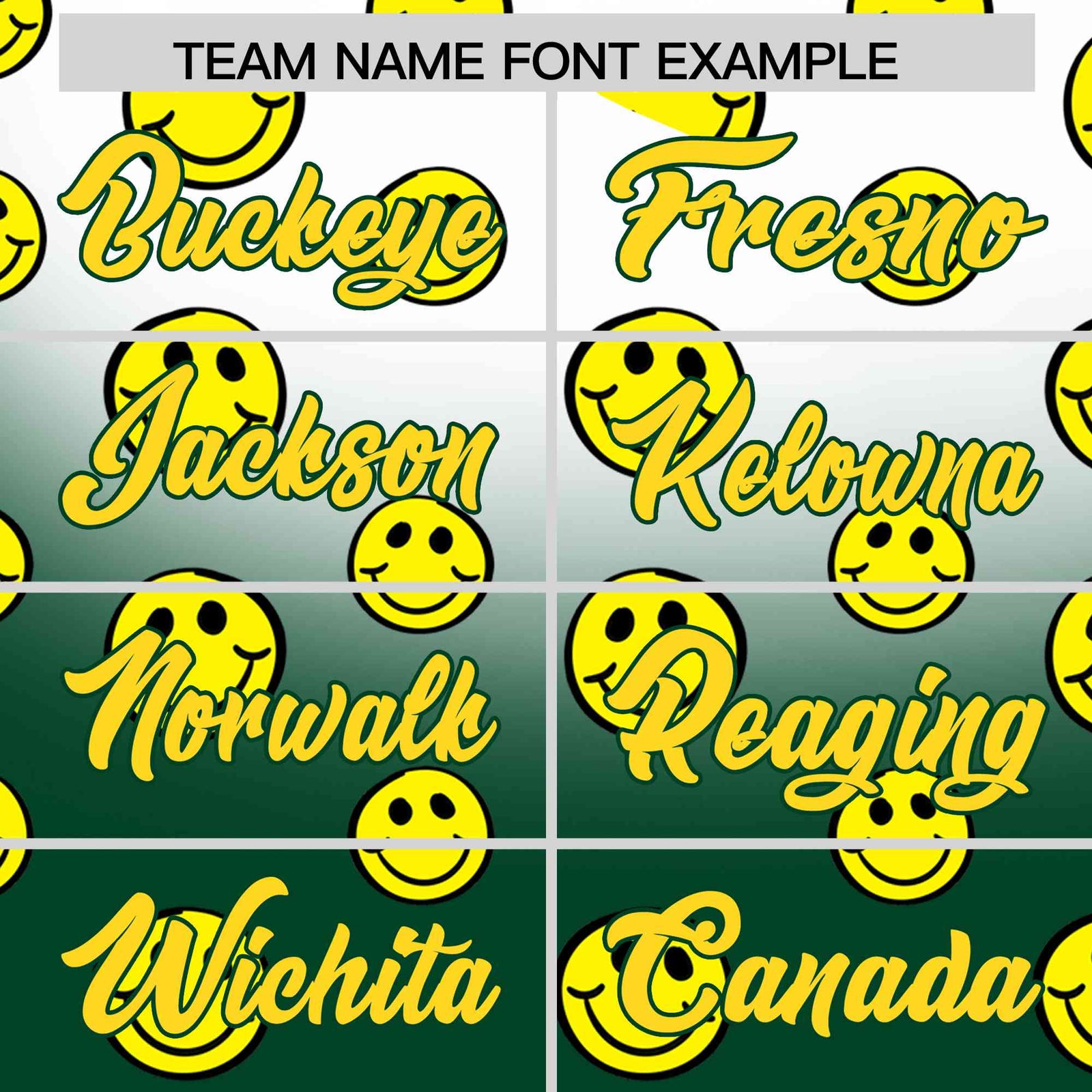 Custom White Green Graffiti Gradient Pattern Authentic Smile Baseball Jersey