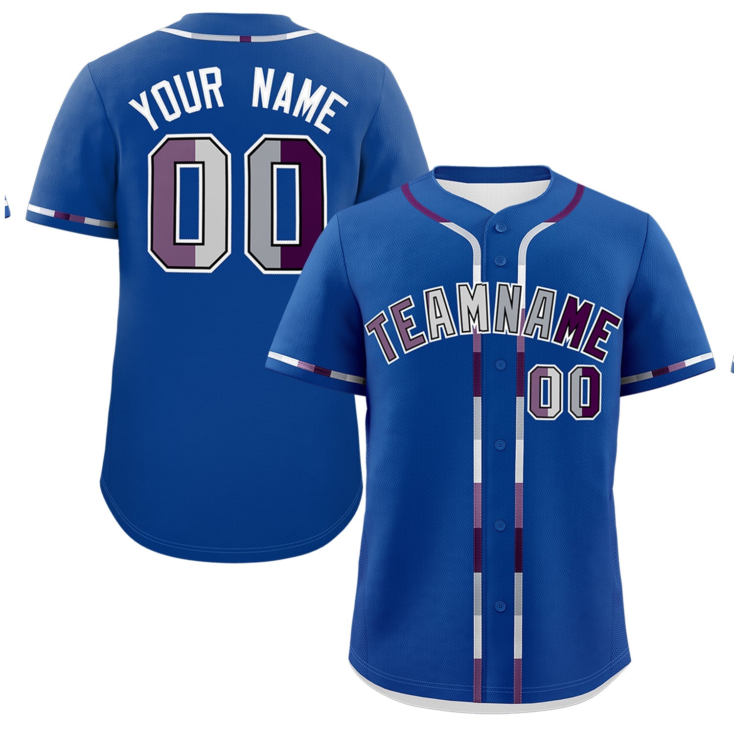 Custom Royal Blue Genderless For Pride Month Classic Style Baseball Jersey| KXKSHOP