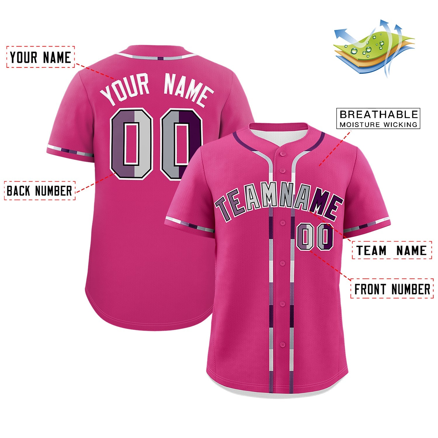 Custom Rose Red Genderless For Pride Month Classic Style Baseball Jersey| KXKSHOP