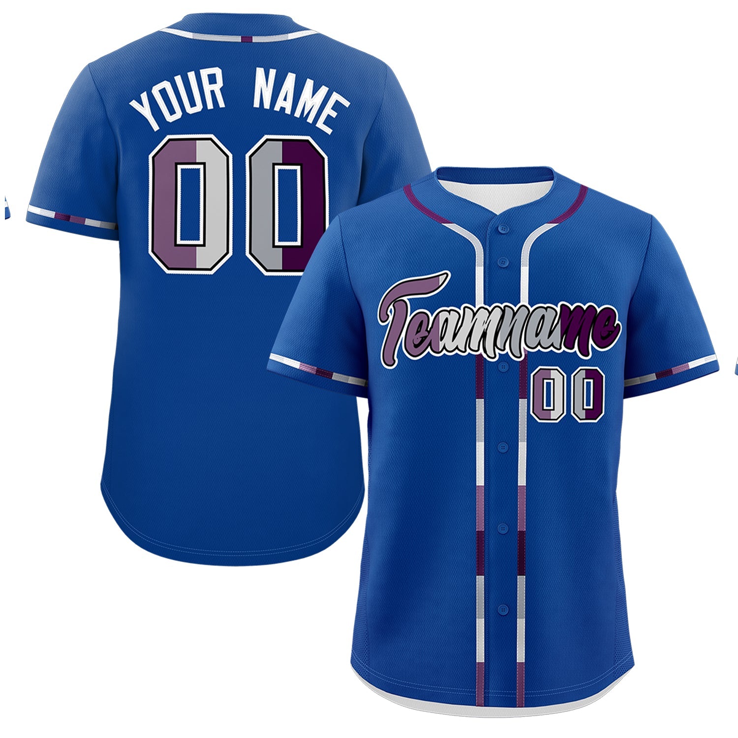 Custom Royal Blue Genderless For Pride Month Classic Style Baseball Jersey| KXKSHOP