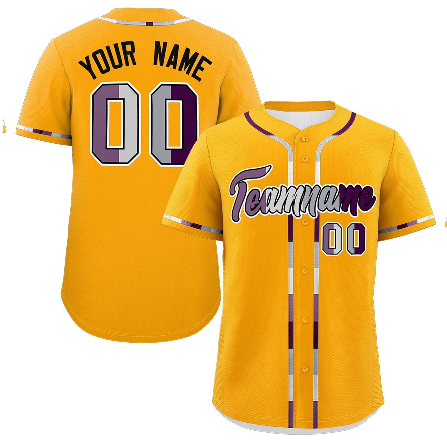 Custom Yellow Genderless For Pride Month Classic Style Baseball Jersey| KXKSHOP