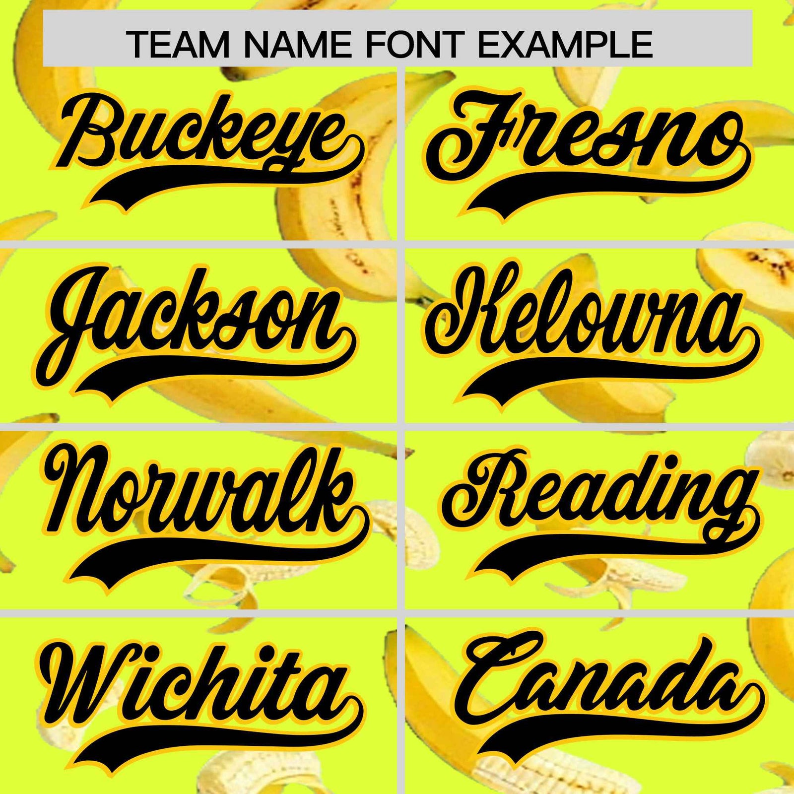 Custom Fluorescent Green Banana Graffiti Pattern Fashion Authentic Baseball Jersey | Graffiti Pattern | Embroidery&Dye-sublimation printing | KXKSHOP