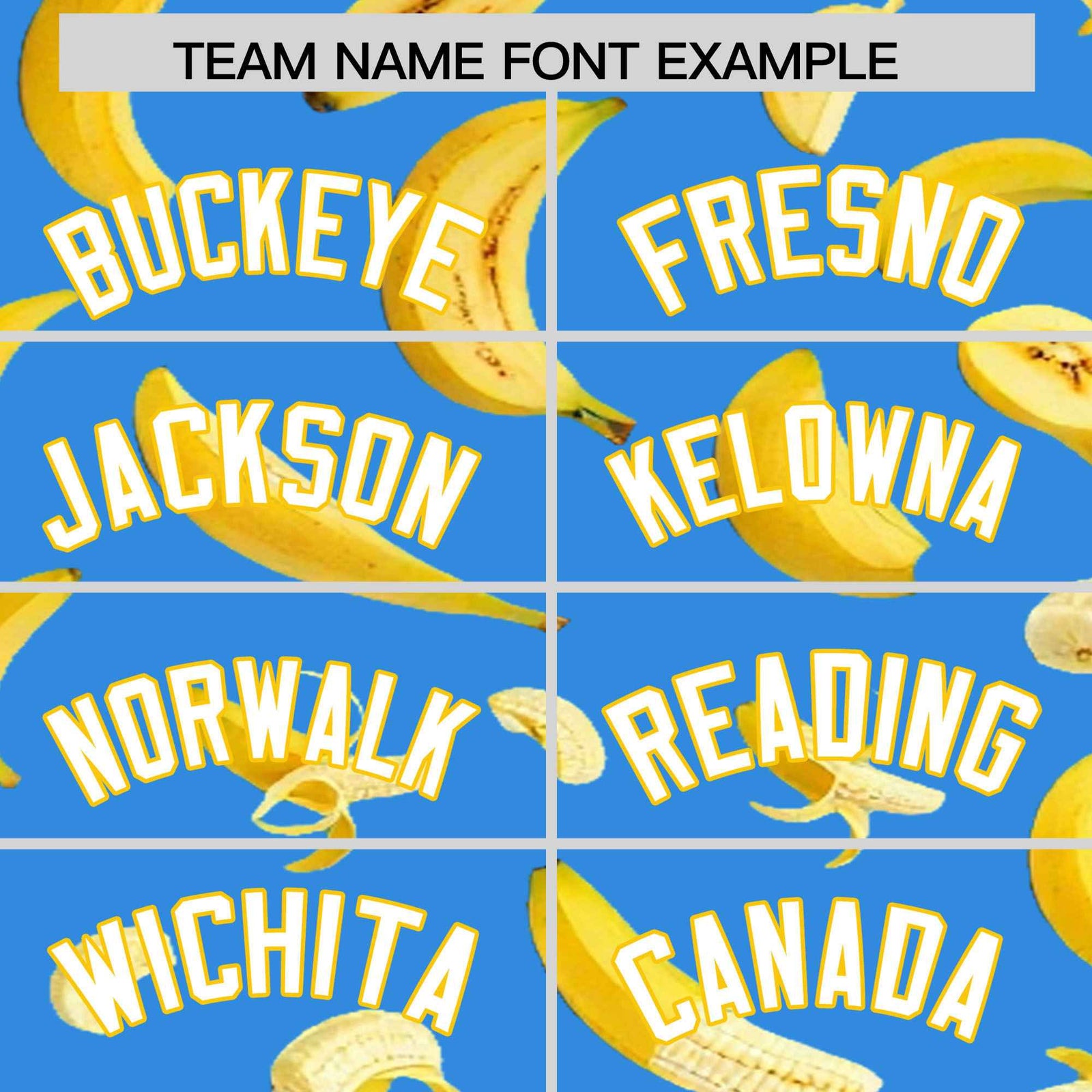 Custom Light Blue Banana Graffiti Pattern Fashion Authentic Baseball Jersey | Graffiti Pattern | Embroidery&Dye-sublimation printing | KXKSHOP