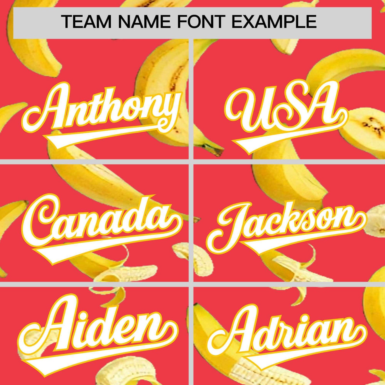 Custom Light Red Banana Graffiti Pattern Fashion Authentic Baseball Jersey | Graffiti Pattern | Embroidery&Dye-sublimation printing | KXKSHOP