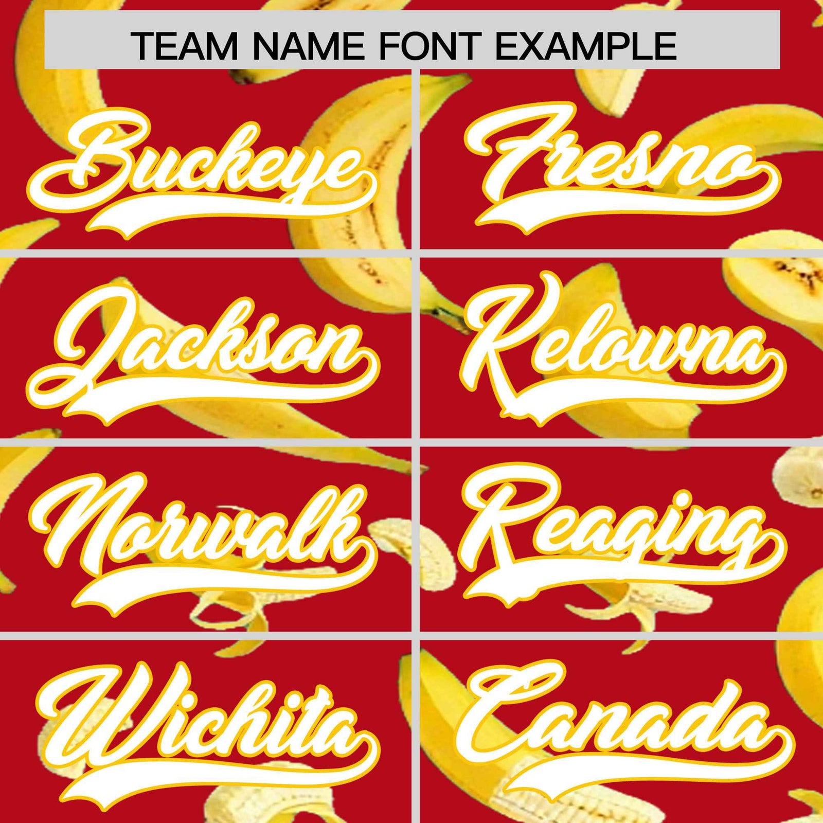 Custom Red Banana Graffiti Pattern Fashion Authentic Baseball Jersey | Graffiti Pattern | Embroidery&Dye-sublimation printing | KXKSHOP