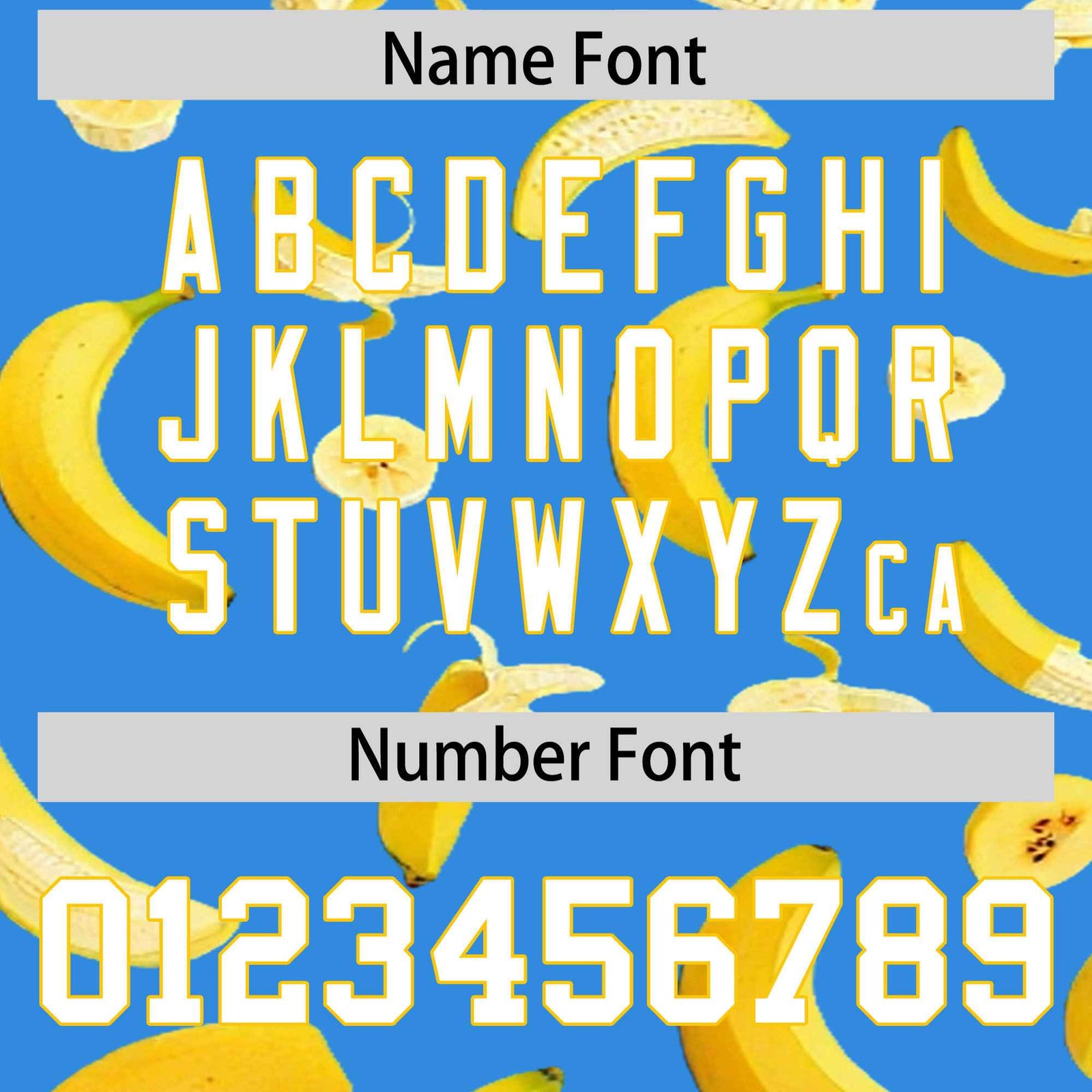 Custom Light Blue Banana Graffiti Pattern Fashion Authentic Baseball Jersey | Graffiti Pattern | Embroidery&Dye-sublimation printing | KXKSHOP