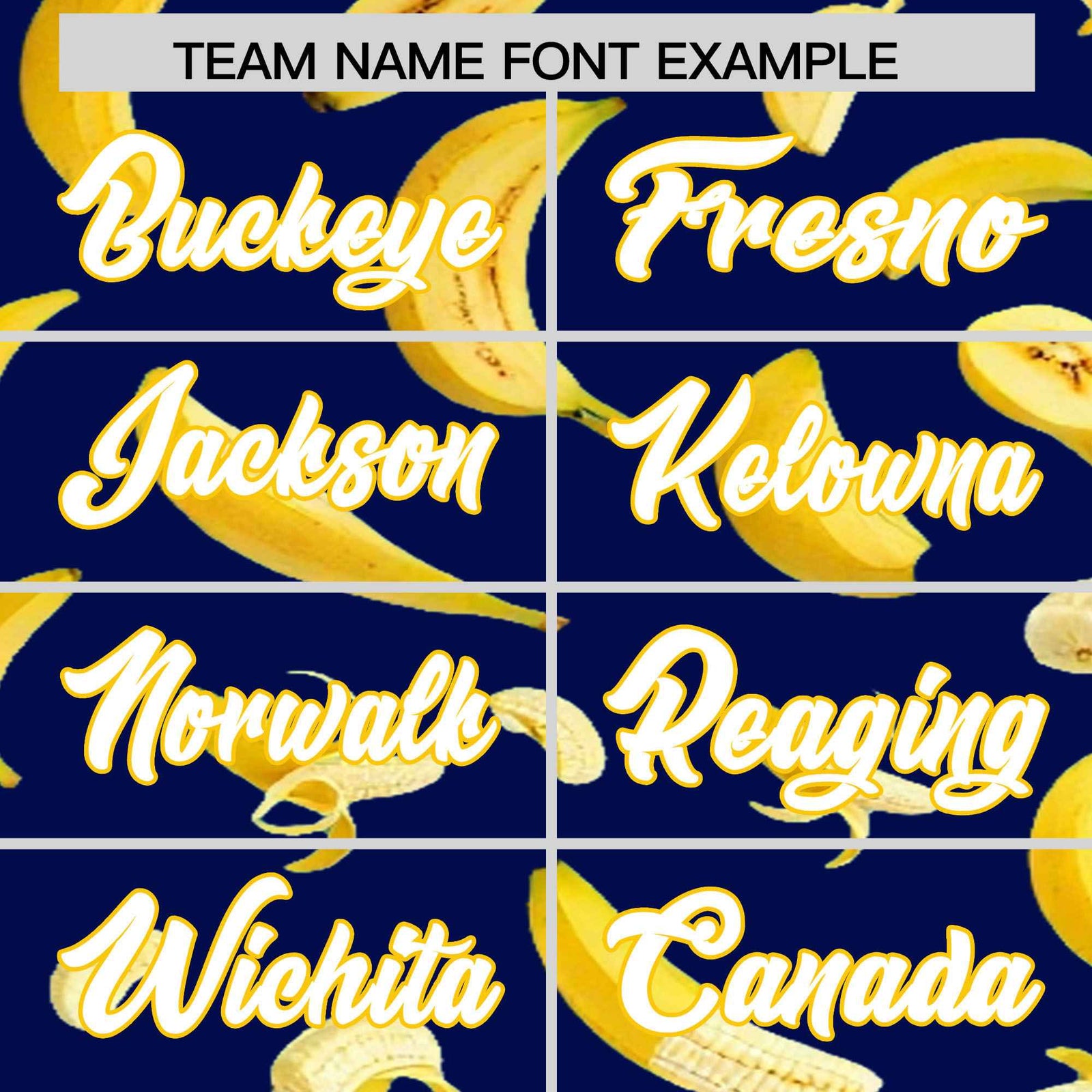 Custom Dark Blue Banana Graffiti Pattern Fashion Authentic Baseball Jersey | Graffiti Pattern | Embroidery&Dye-sublimation printing | KXKSHOP