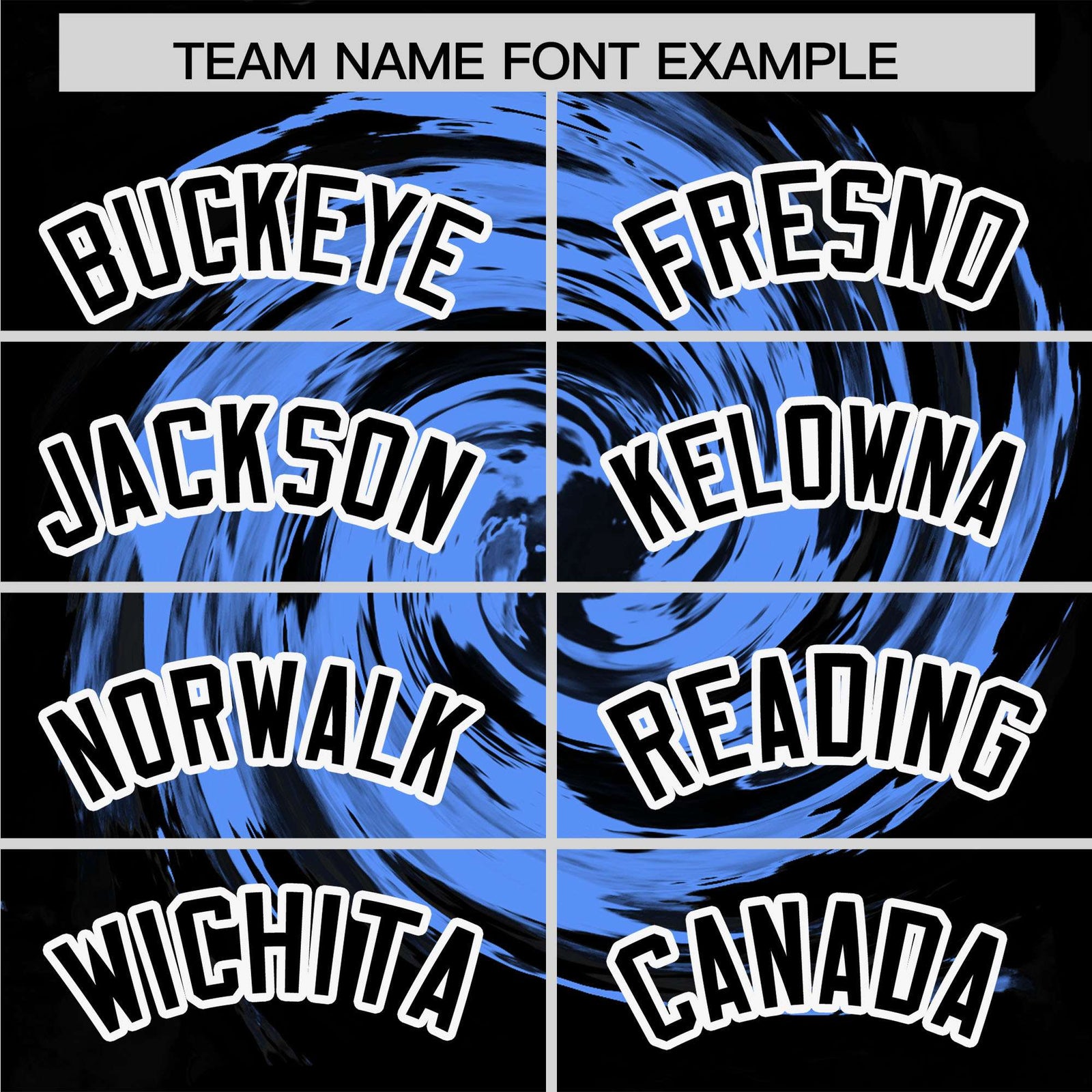 Custom Powder Blue Black Swirl Graffiti Pattern Authentic Baseball Jersey