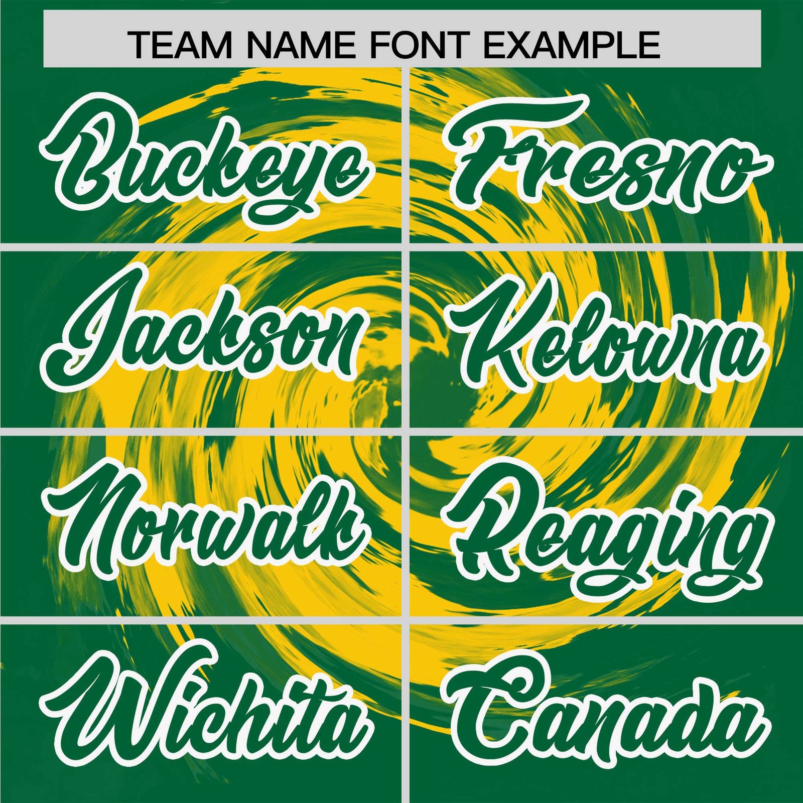 Custom Gold Kelly Green Swirl Graffiti Pattern Authentic Baseball Jersey