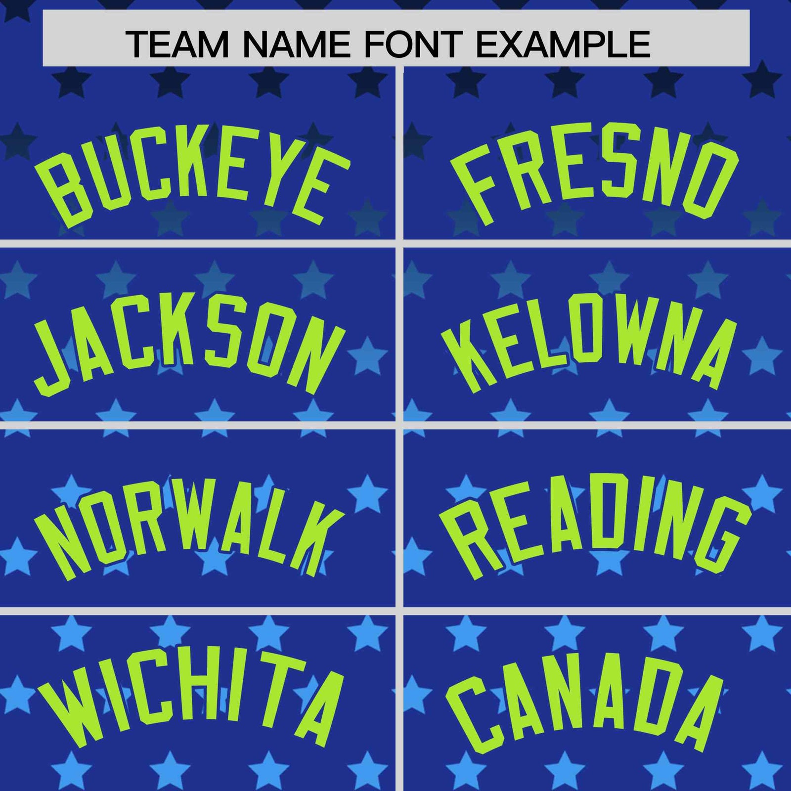 Custom Royal Neon Green-White Raglan Sleeve Personalized Star Print Authentic Baseball Jersey