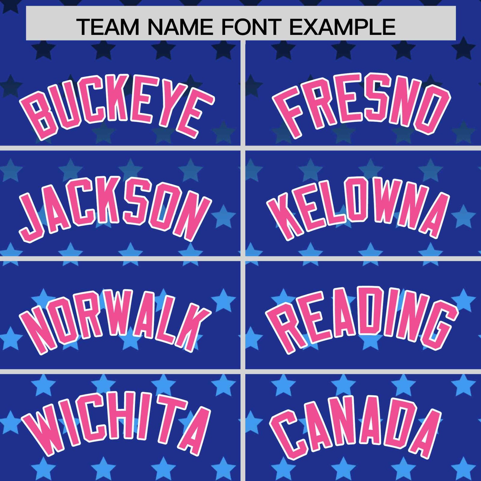 Custom Royal Pink-White Raglan Sleeve Personalized Star Print Authentic Baseball Jersey