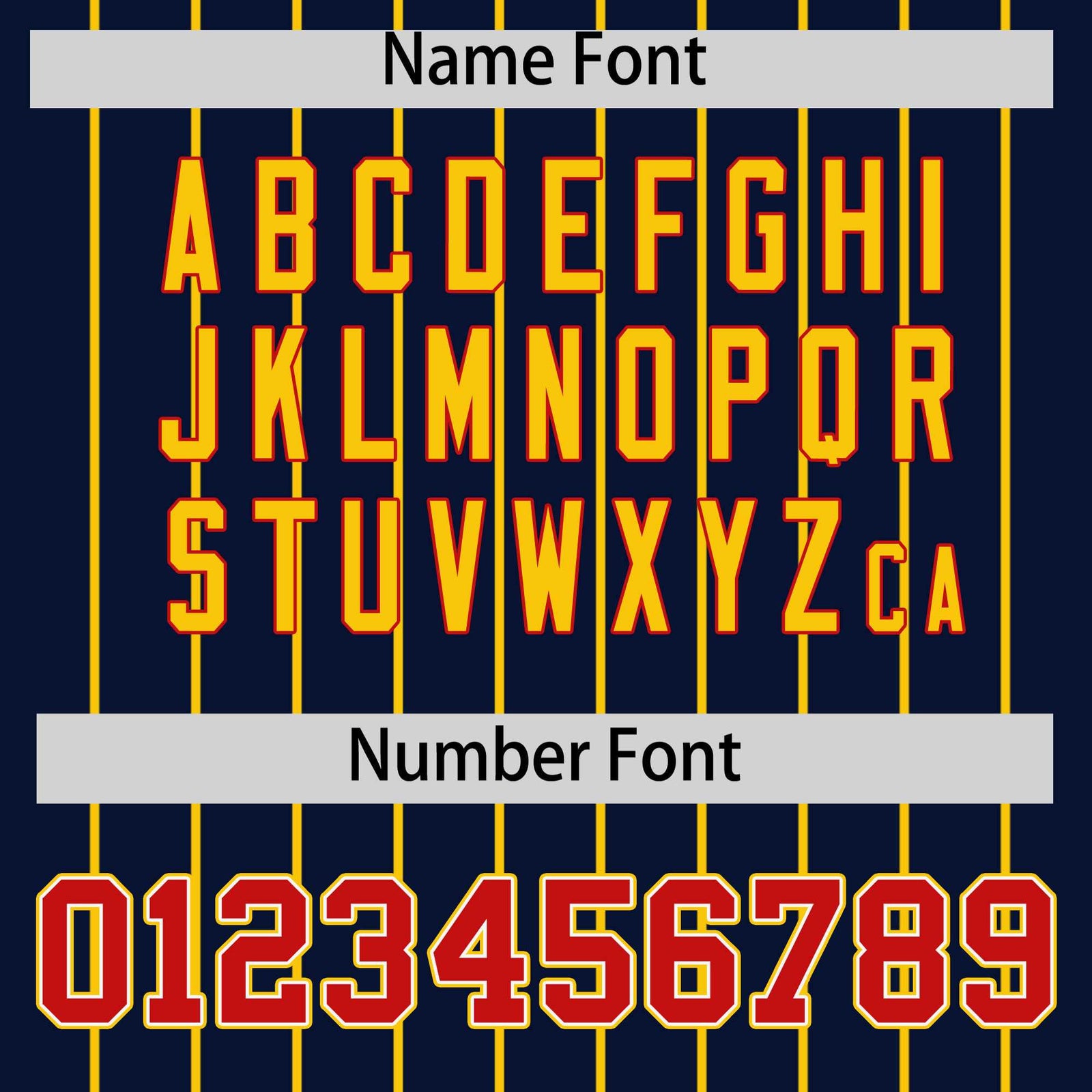 Custom Navy Gold Stripe Fashion Sleeves Gradient Authentic Baseball Jersey