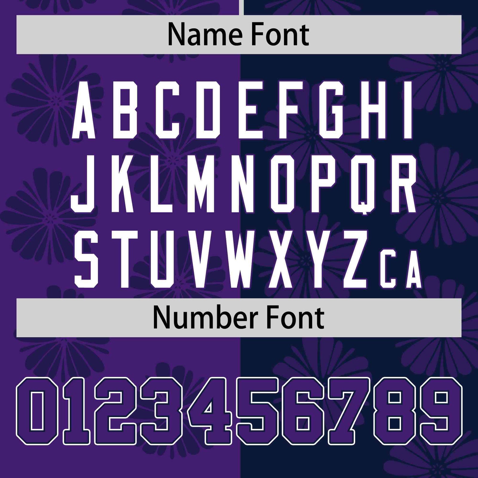 Custom Purple Navy Split Fashion Flower Graffiti Pattern Authentic Baseball Jersey