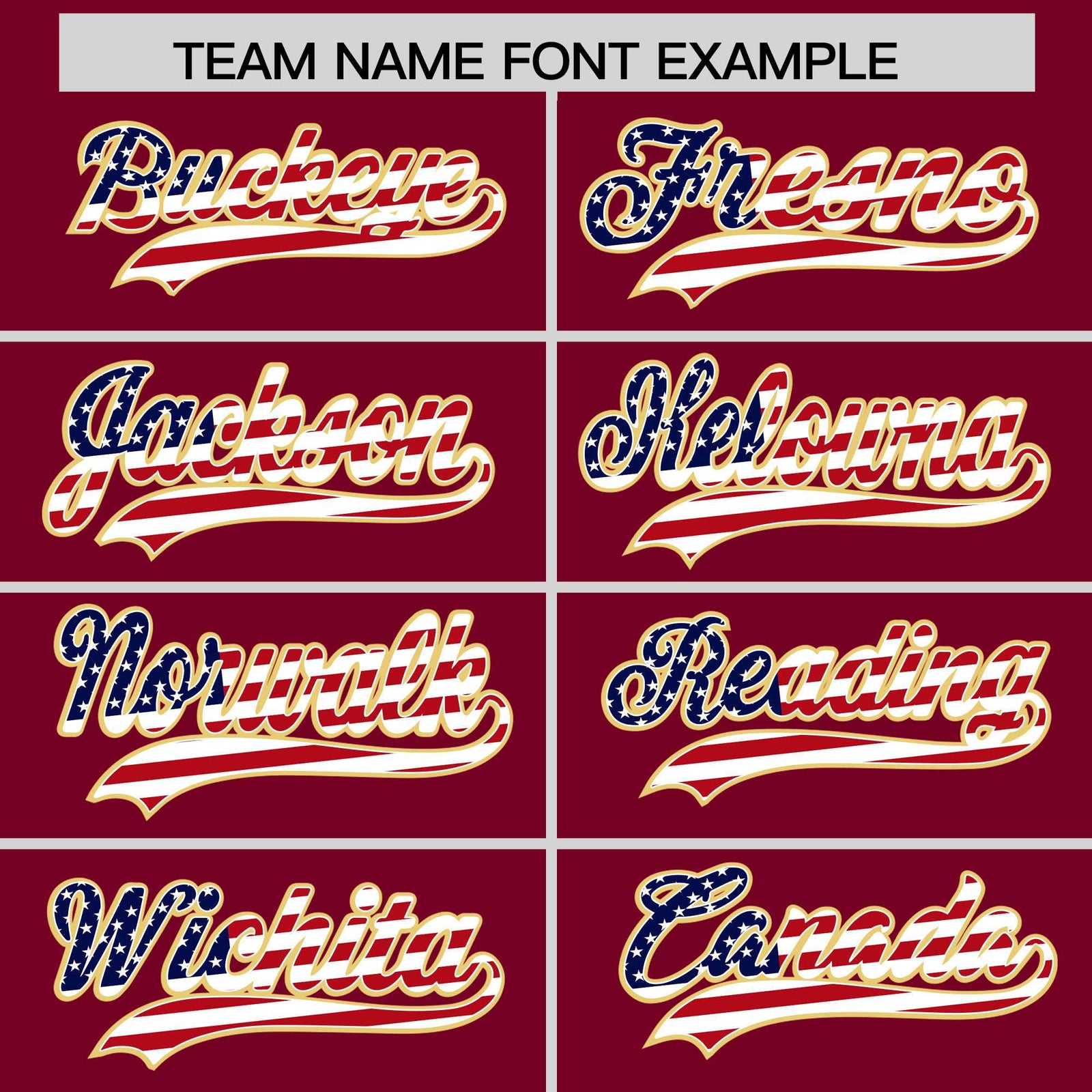 Custom Crimson American Flag Design Personalized Baseball Jersey