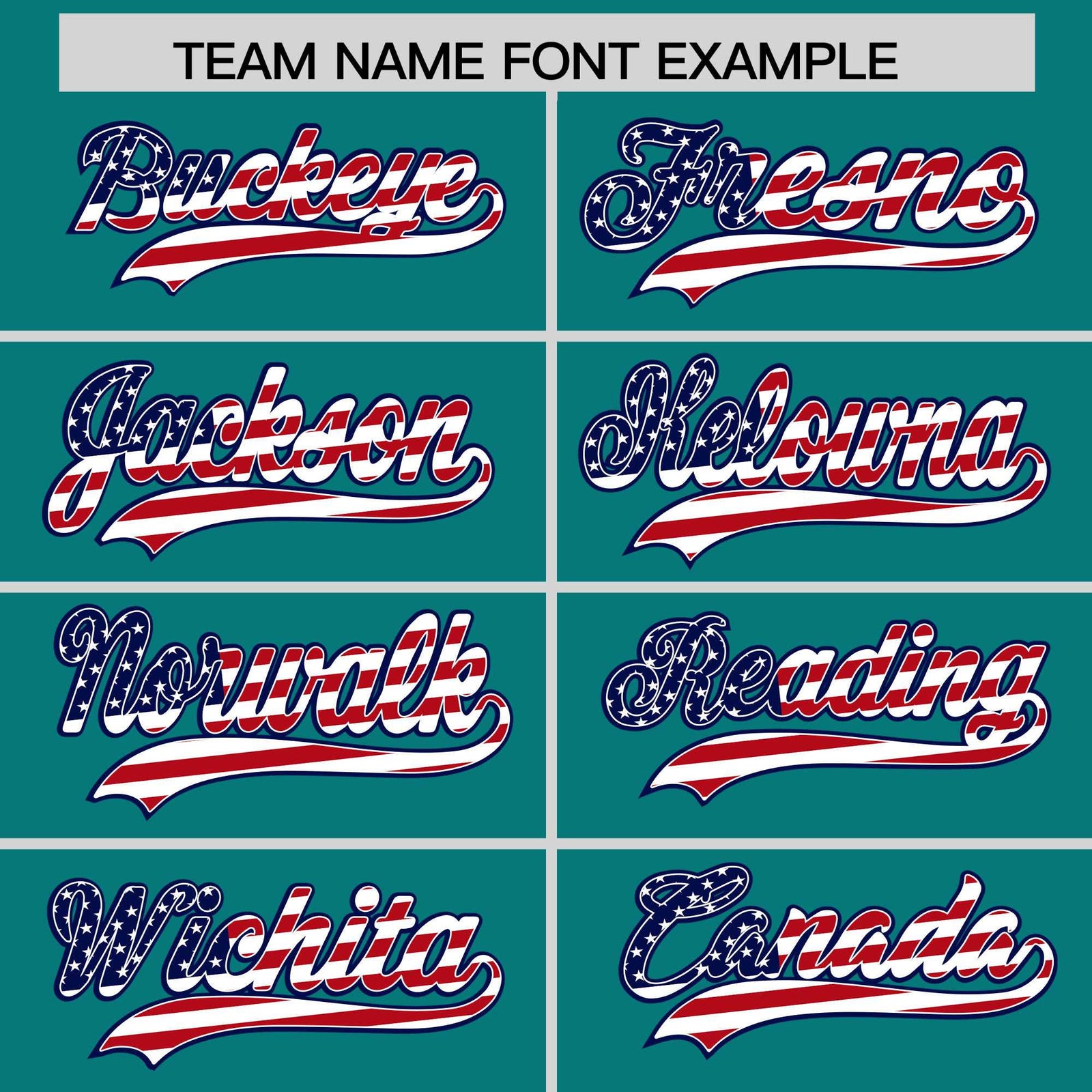 Custom Teal American Flag Design Personalized Baseball Jersey