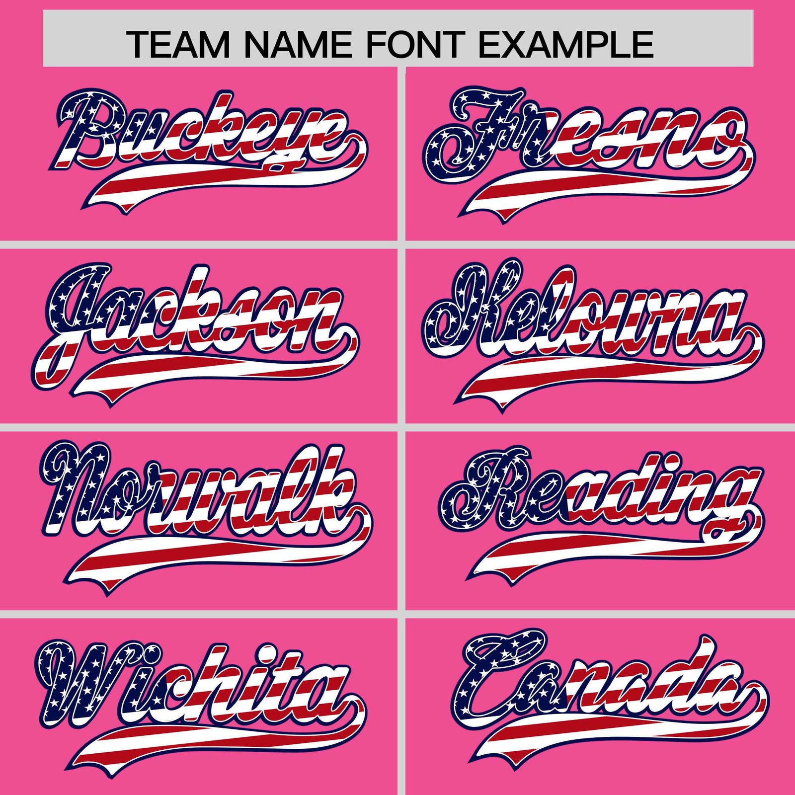 Custom Pink American Flag Design Personalized Baseball Jersey