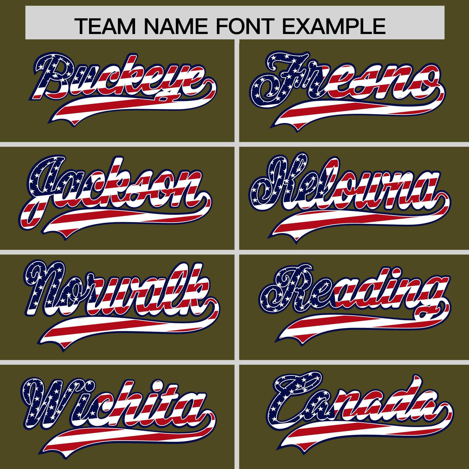 Custom Olive American Flag Design Personalized Baseball Jersey