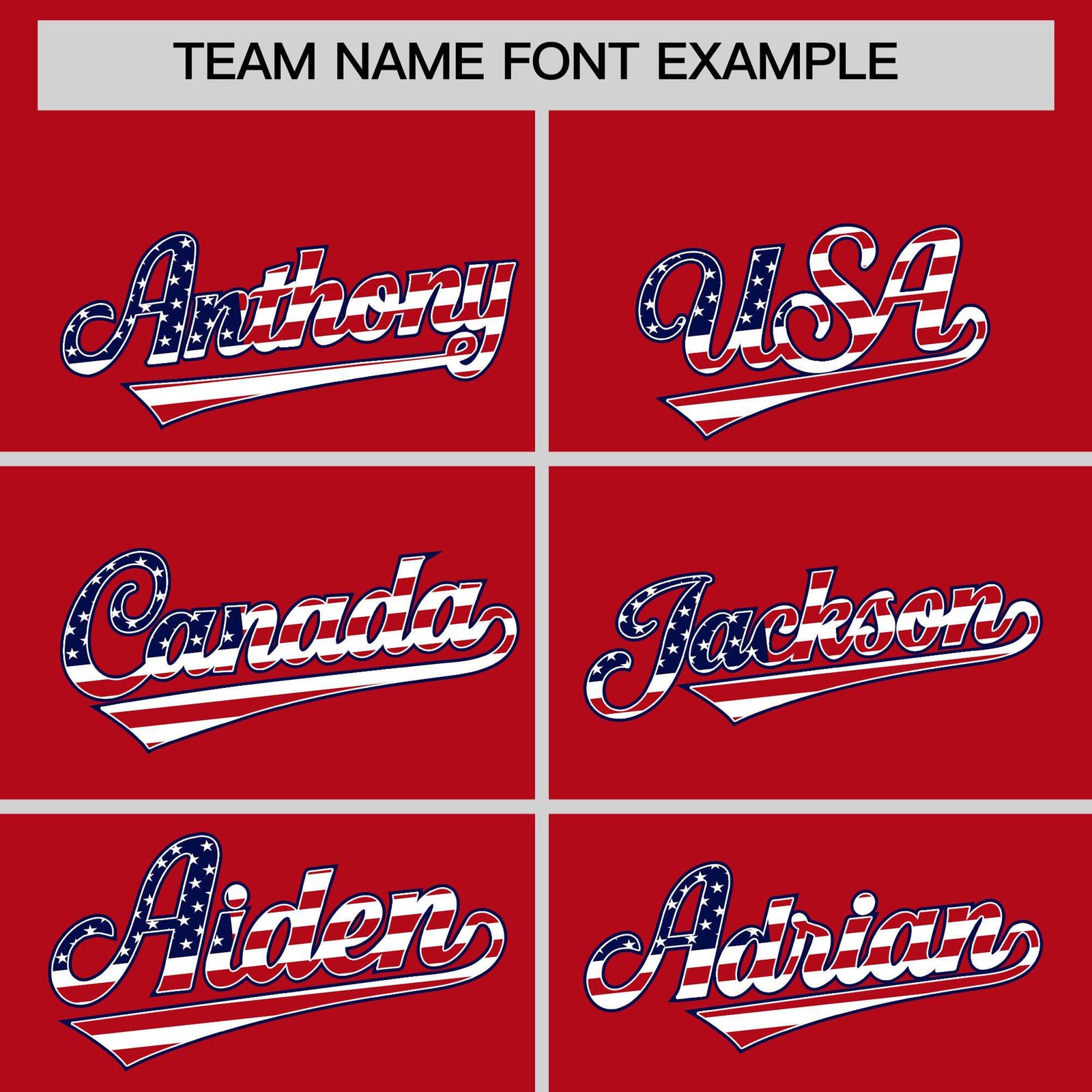 Custom Red American Flag Design Personalized Baseball Jersey