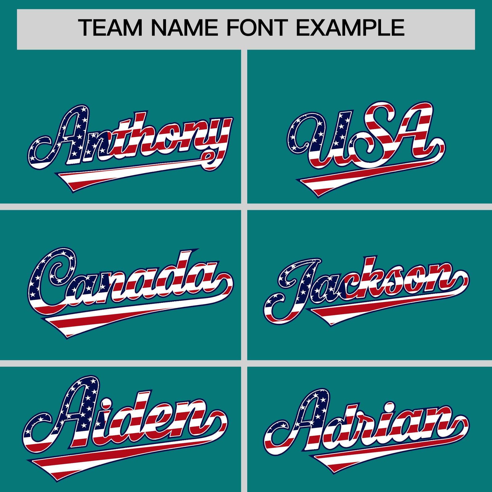 Custom Teal American Flag Design Personalized Baseball Jersey
