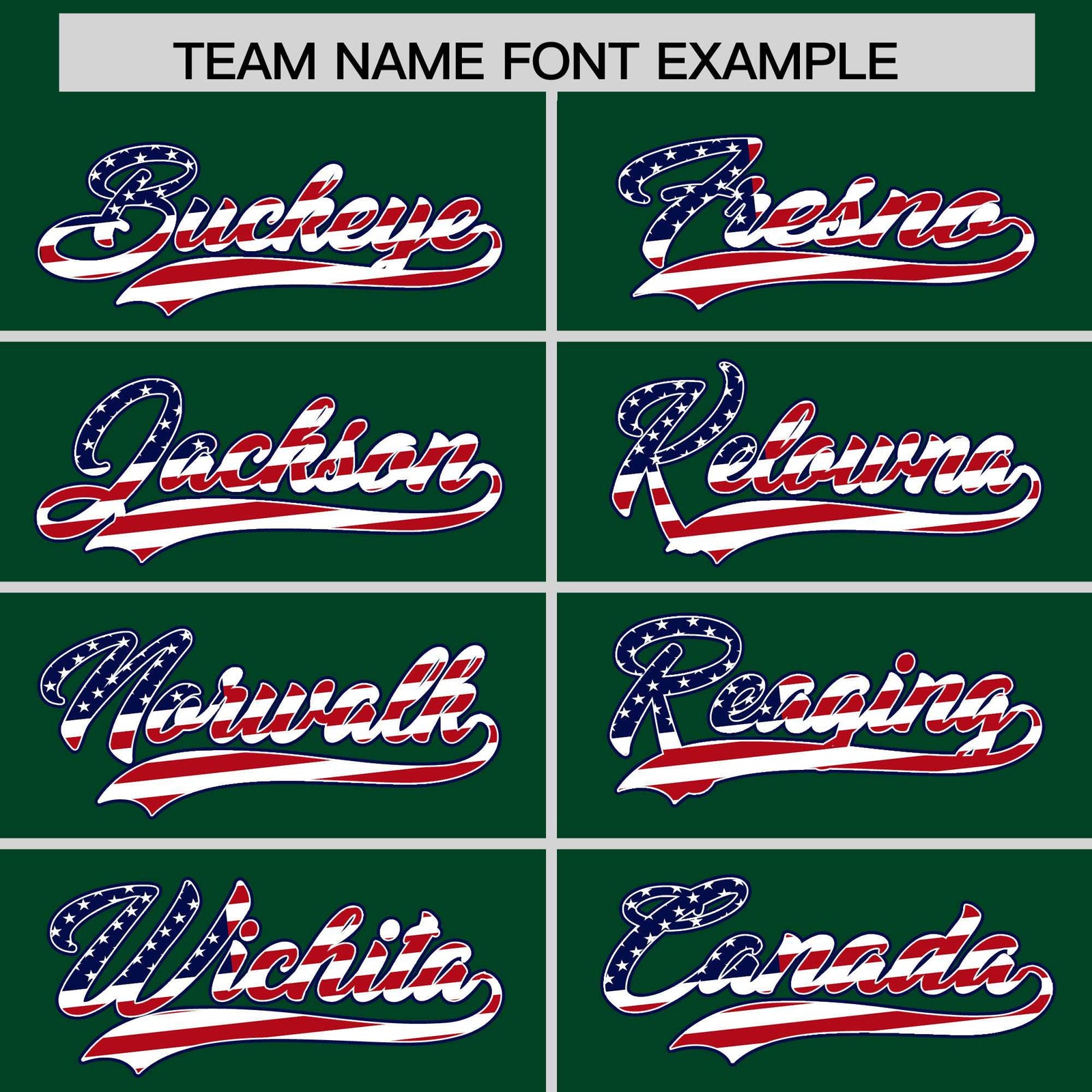 Custom Green American Flag Design Personalized Baseball Jersey