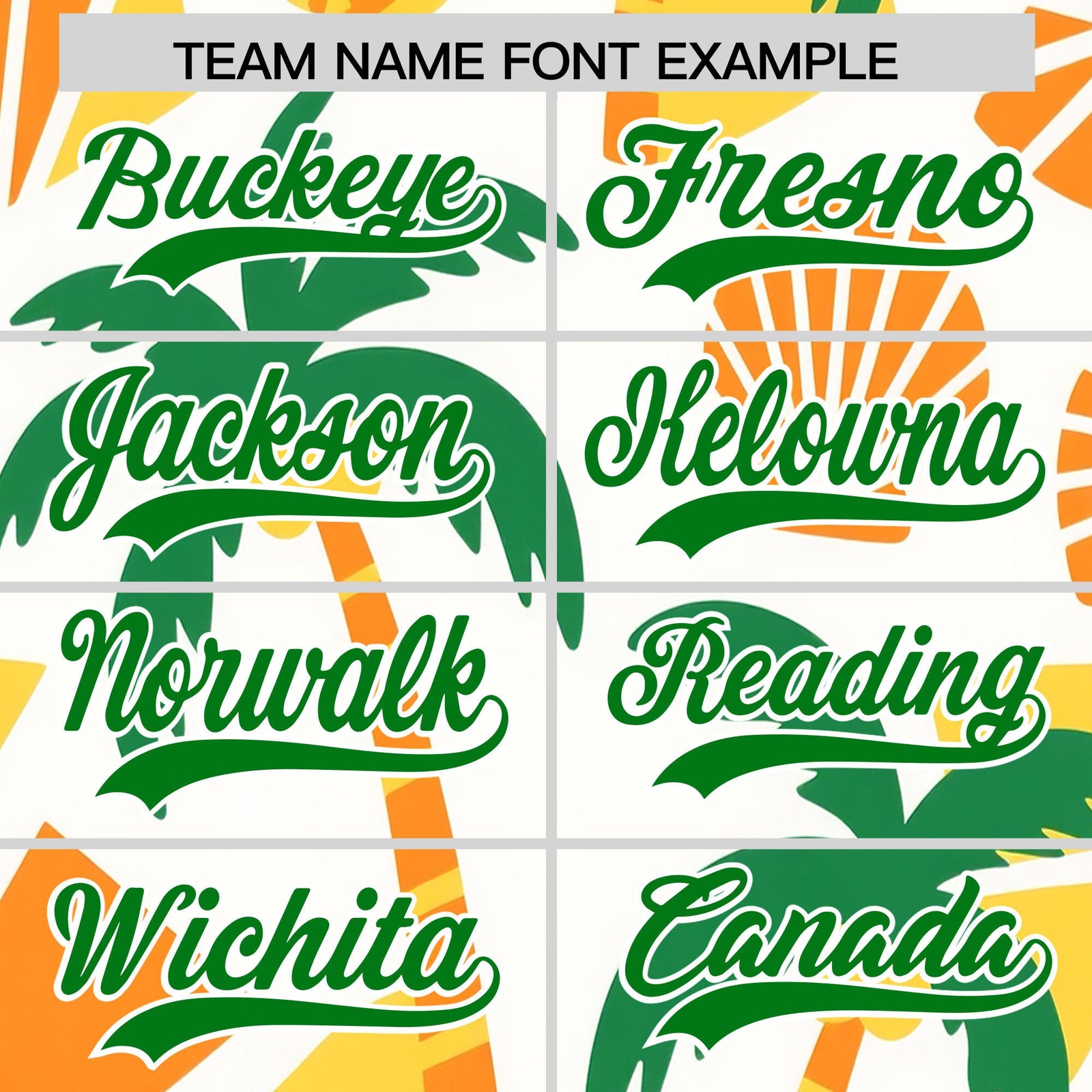 Custom White Kelly Green Palm Tree Pattern Graffiti Hawaiian Style Baseball Jersey| KXKSHOP