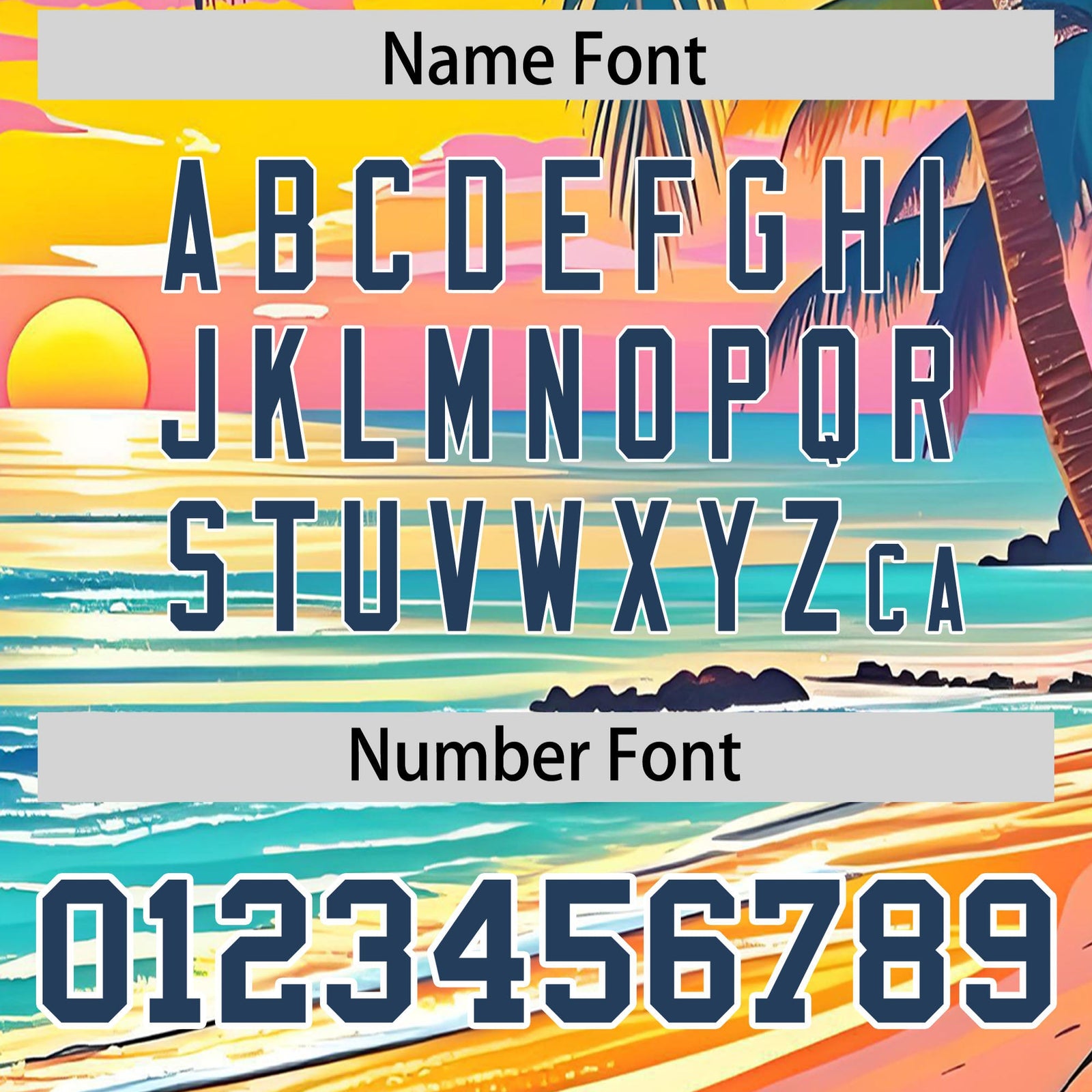 Custom Midnight Blue White Palm Tree Pattern Graffiti Hawaiian Style Baseball Jersey| KXKSHOP