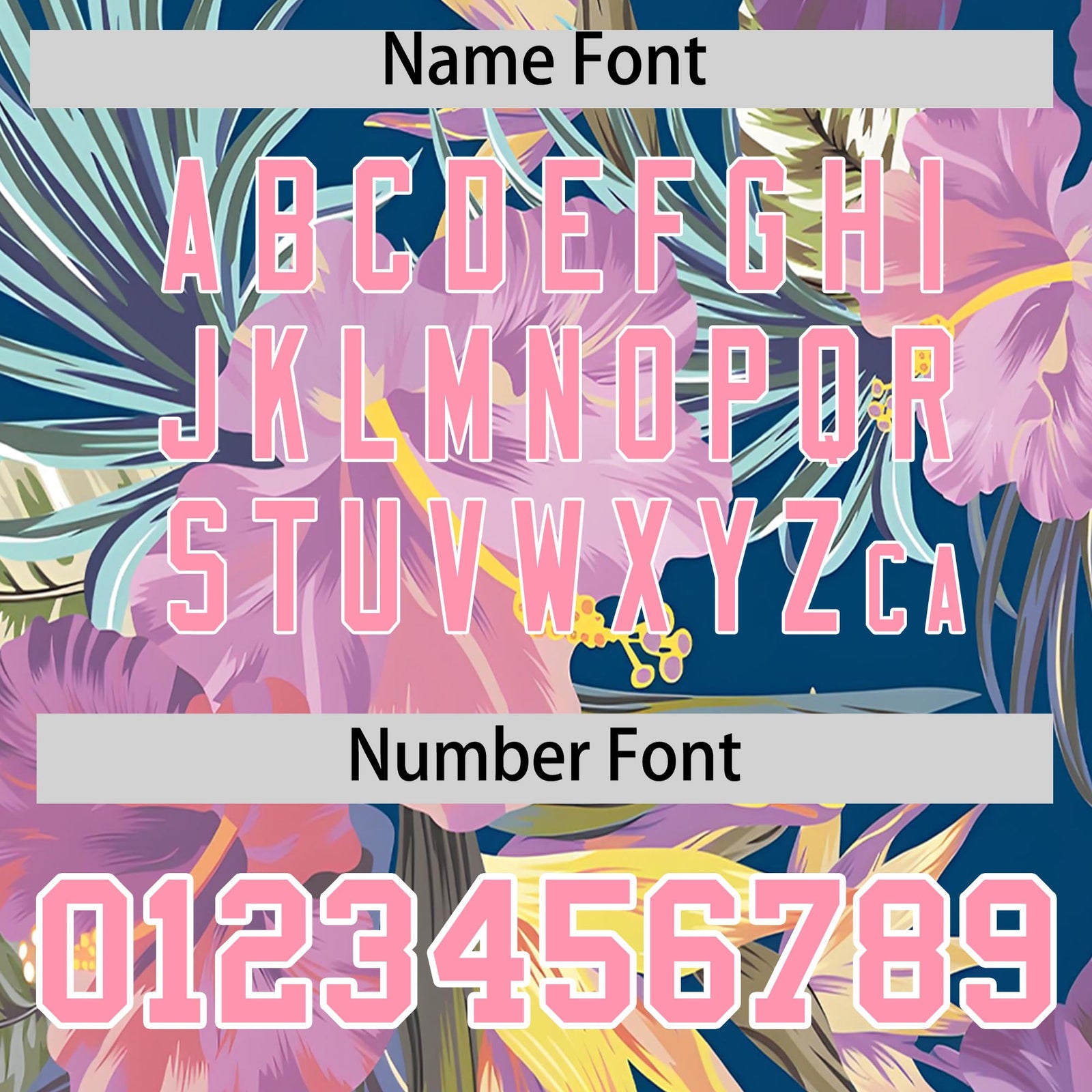 Custom Light Pink White Palm Tree Pattern Graffiti Hawaiian Style Baseball Jersey| KXKSHOP