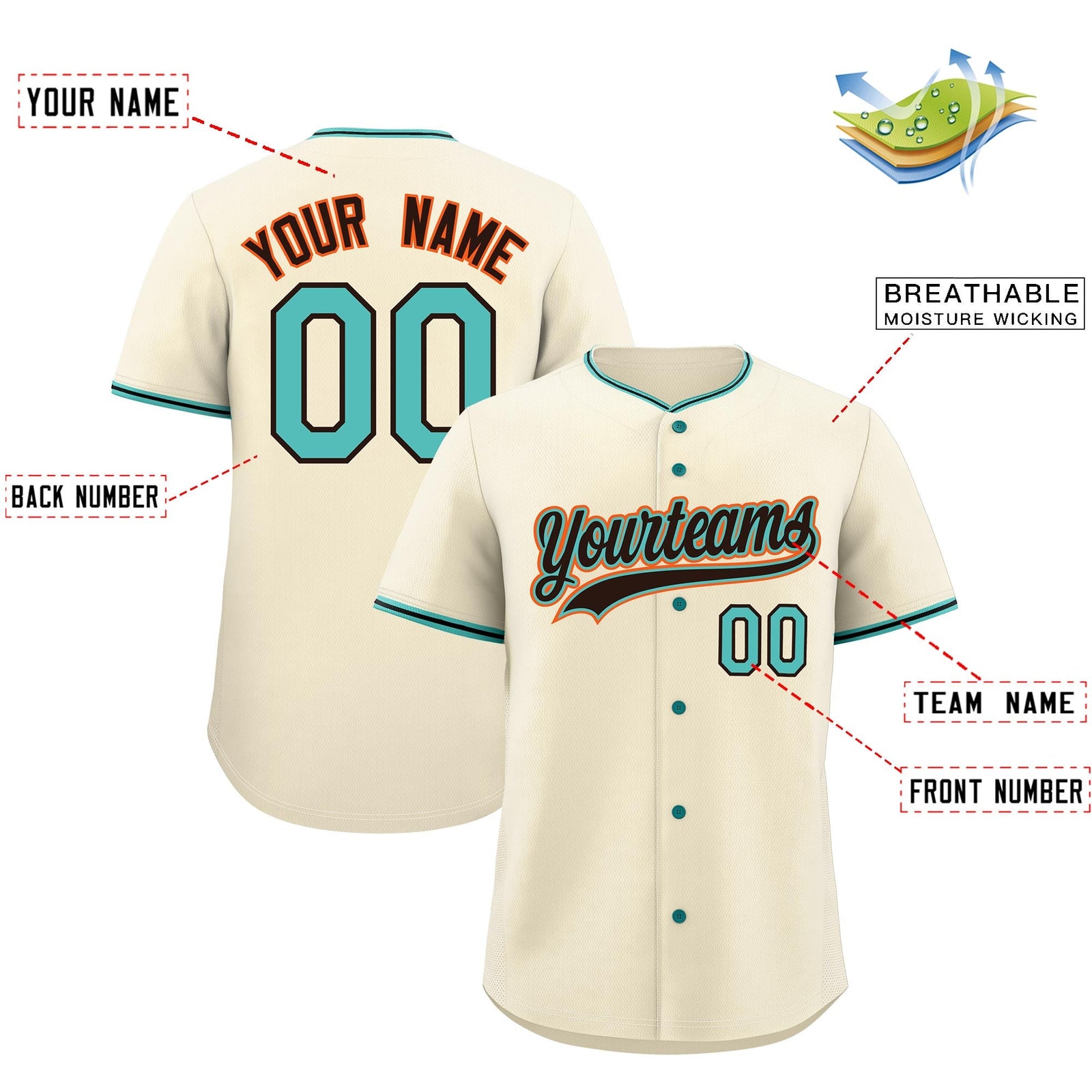Custom Black Teal Brown Classic Style Stitched Sports Uniform For Men Women Youth Personalized Lightweight Baseball Jersey| KXKSHOP