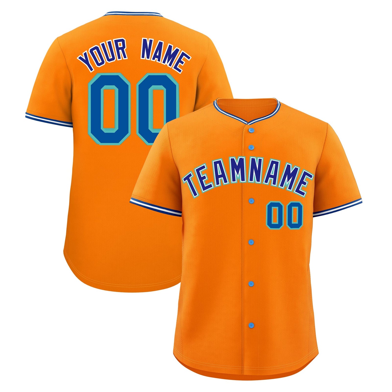 Custom Orange White Royal Classic Style Stitched Sports Uniform For Men Women Youth Personalized Lightweight Baseball Jersey| KXKSHOP