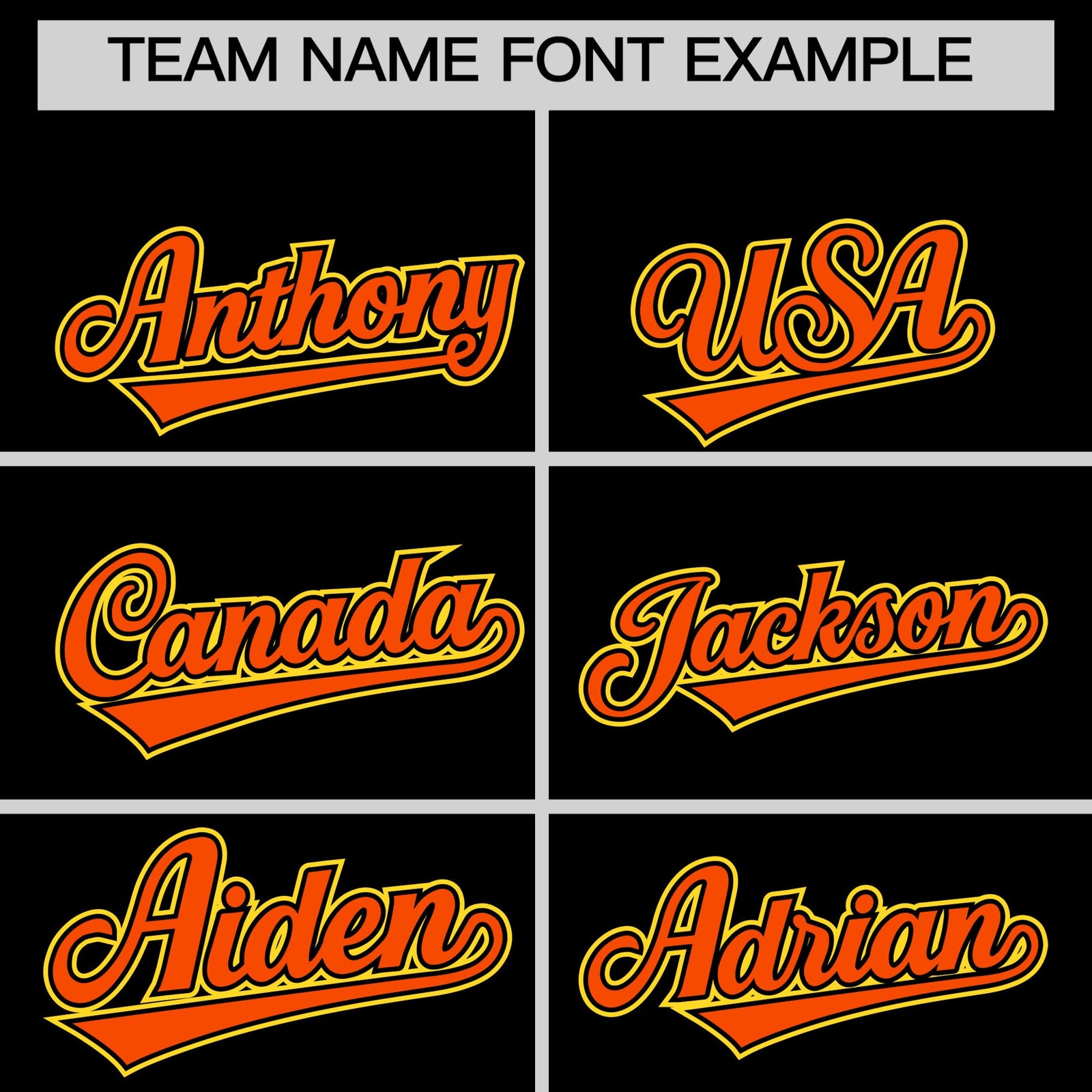 Custom Black Orange Gold Classic Style Stitched Sports Uniform For Men Women Youth Personalized Quick Dry Baseball Jersey| KXKSHOP