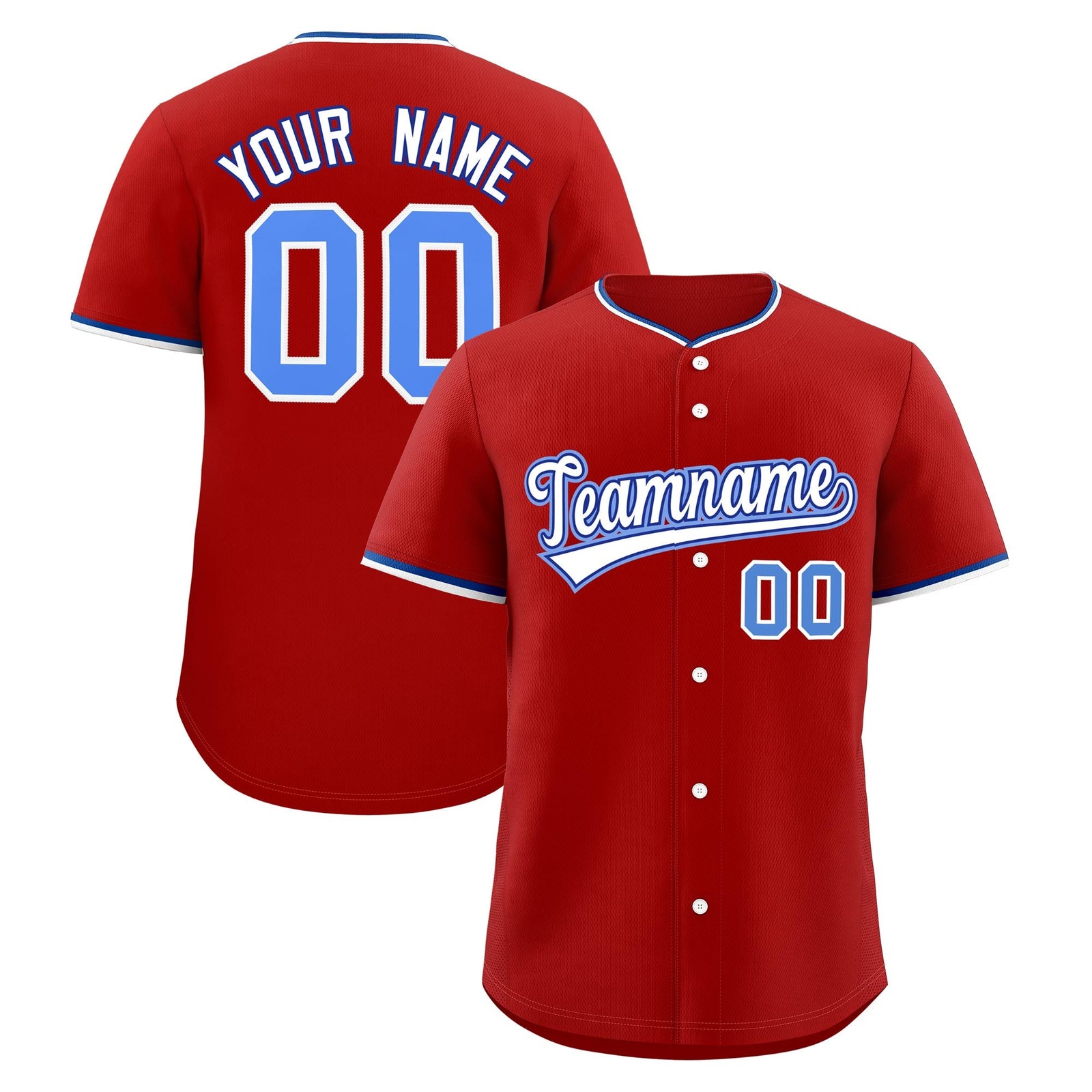 Custom Red White Royal Classic Style Stitched Sports Uniform For Men Women Youth Personalized Lightweight Baseball Jersey| KXKSHOP