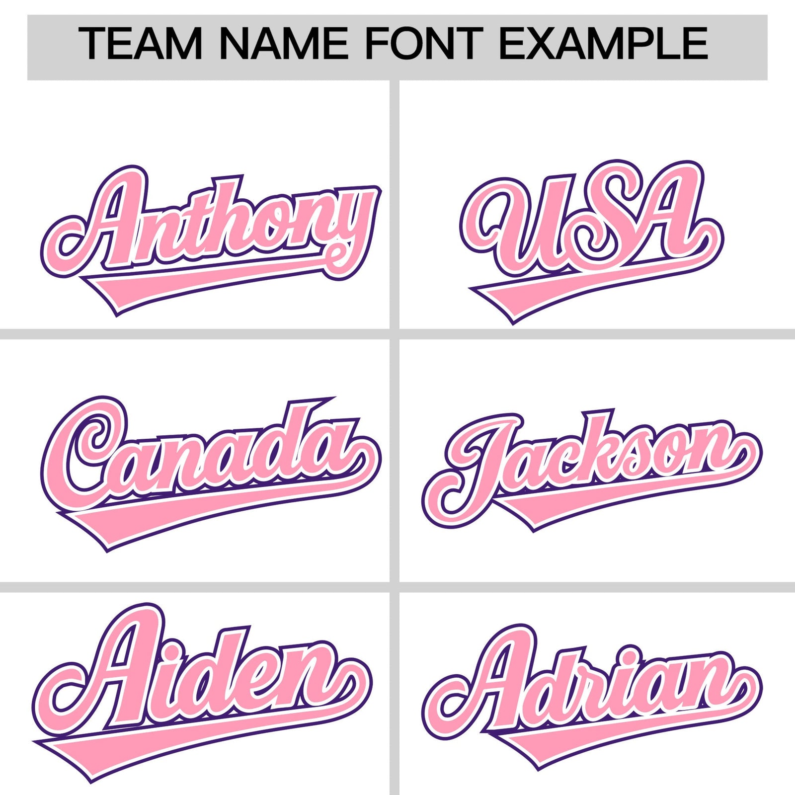 Custom White Light Pink Purple Classic Style Stitched Sports Uniform For Men Women Youth Personalized Quick Dry Baseball Jersey| KXKSHOP