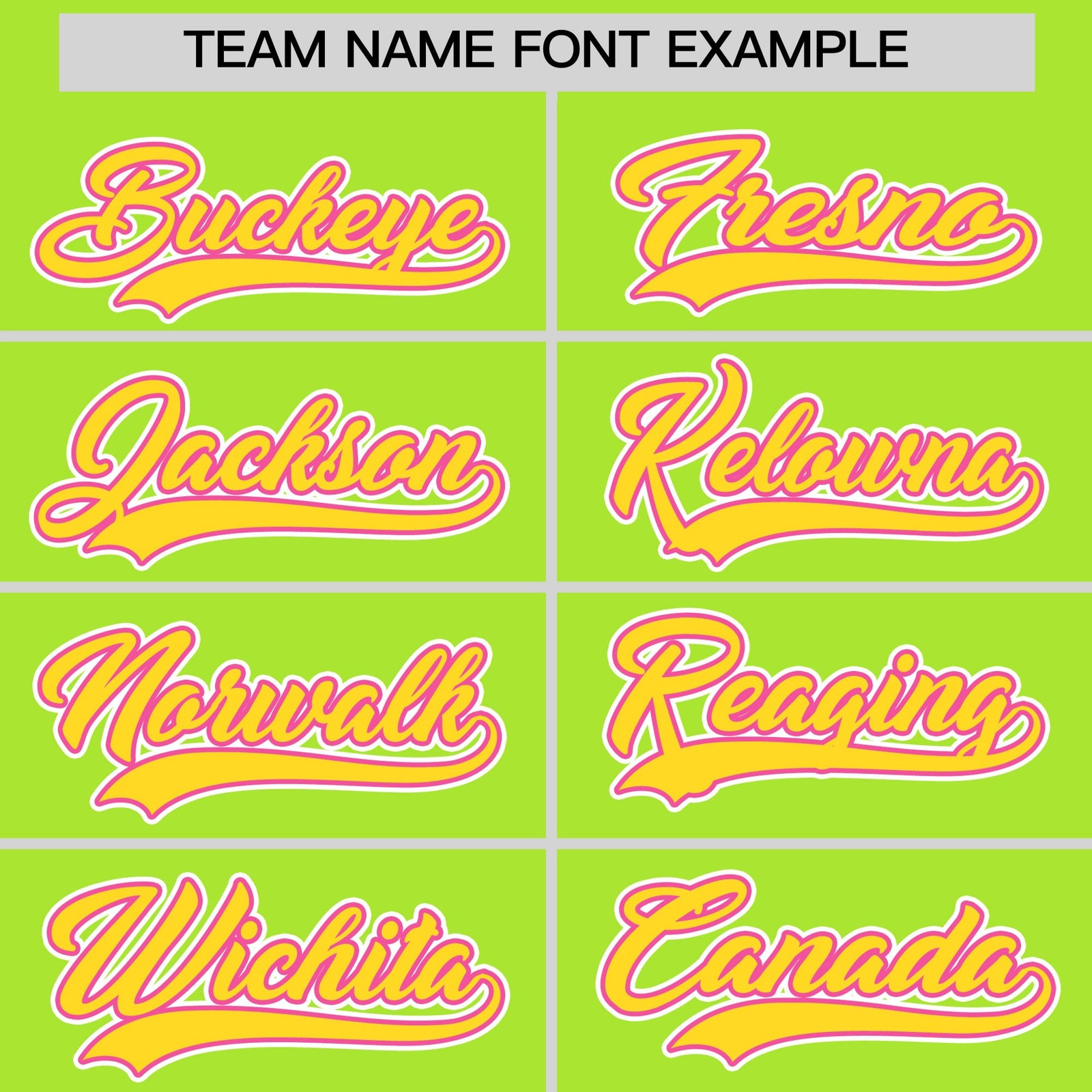 Custom Neon Green Gold Pink Classic Style Stitched Sports Uniform For Men Women Youth Personalized Quick Dry Baseball Jersey| KXKSHOP