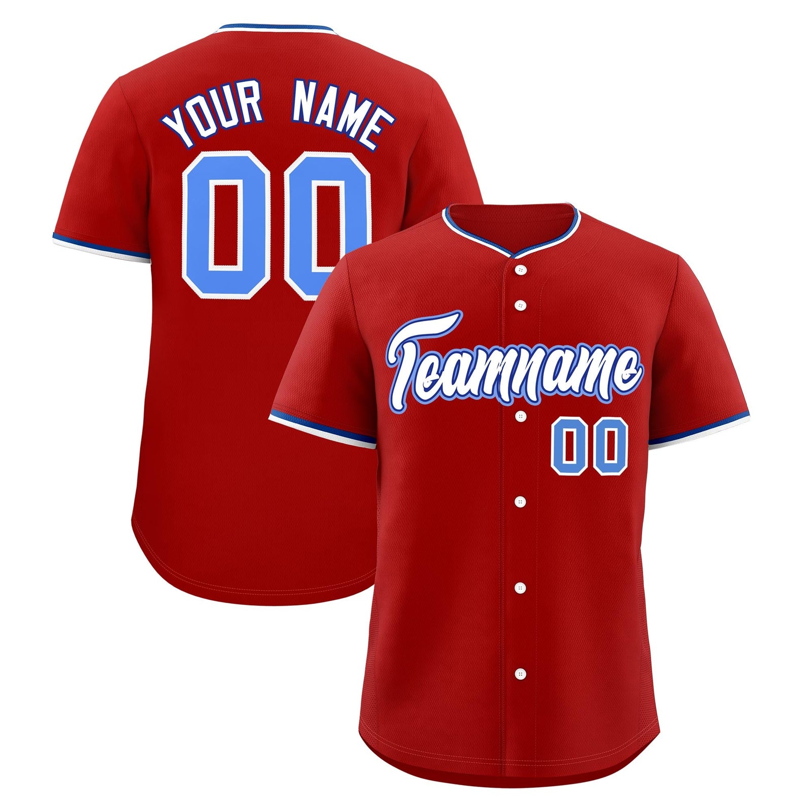 Custom Red White Royal Classic Style Stitched Sports Uniform For Men Women Youth Personalized Lightweight Baseball Jersey| KXKSHOP
