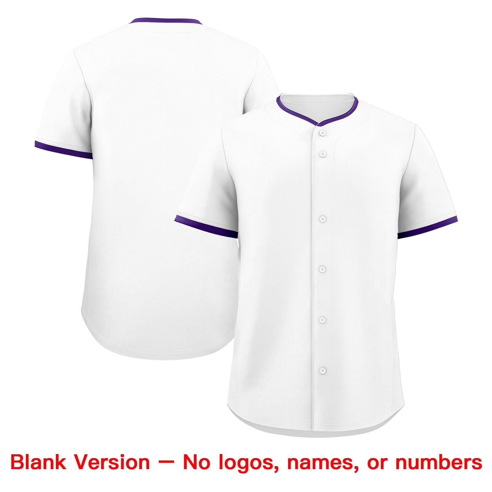 Custom White Light Pink Purple Classic Style Stitched Sports Uniform For Men Women Youth Personalized Quick Dry Baseball Jersey| KXKSHOP