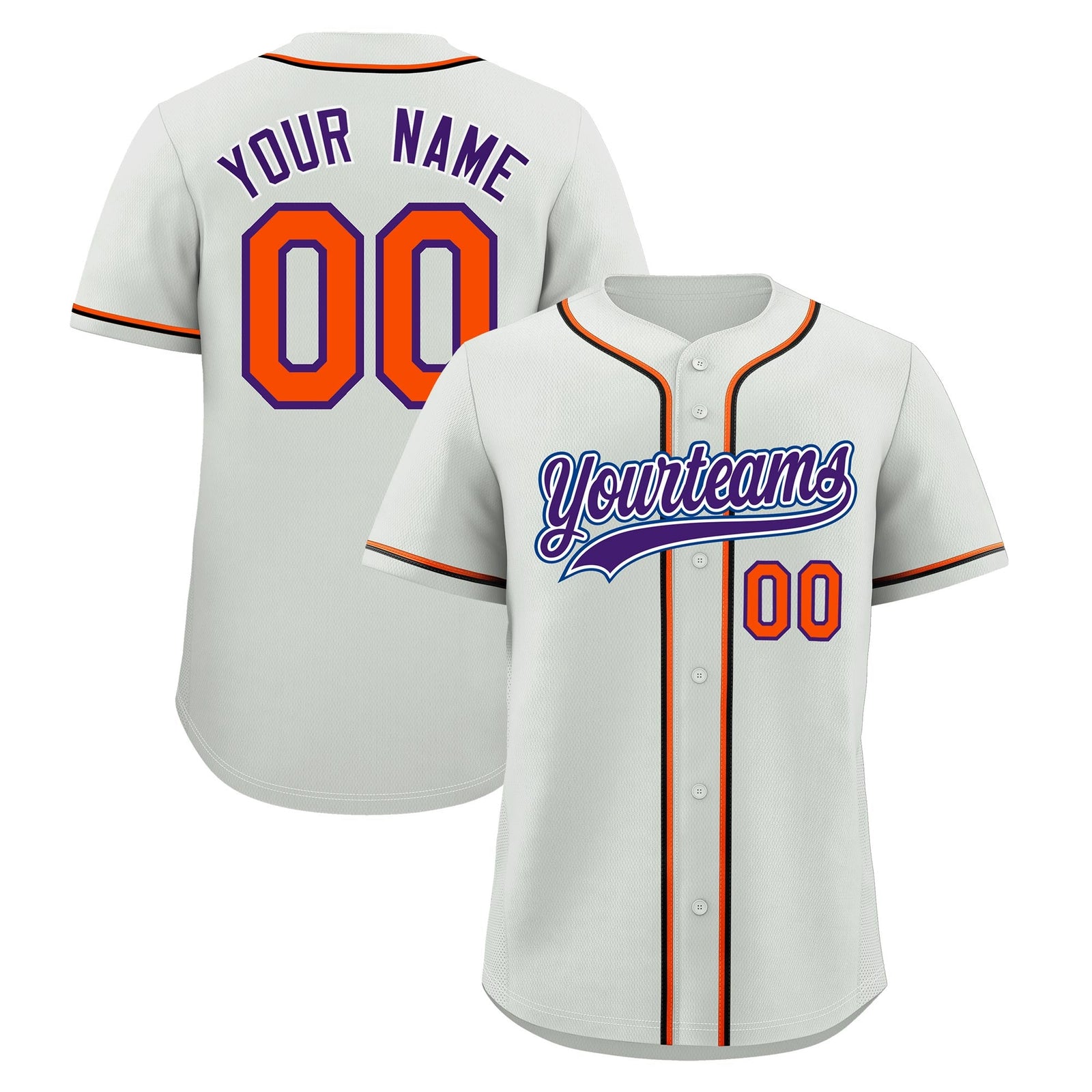 Custom Light Gray Classic Style Stitched Sports Uniform Personalized For Teams Quick Dry Baseball Jersey| KXKSHOP