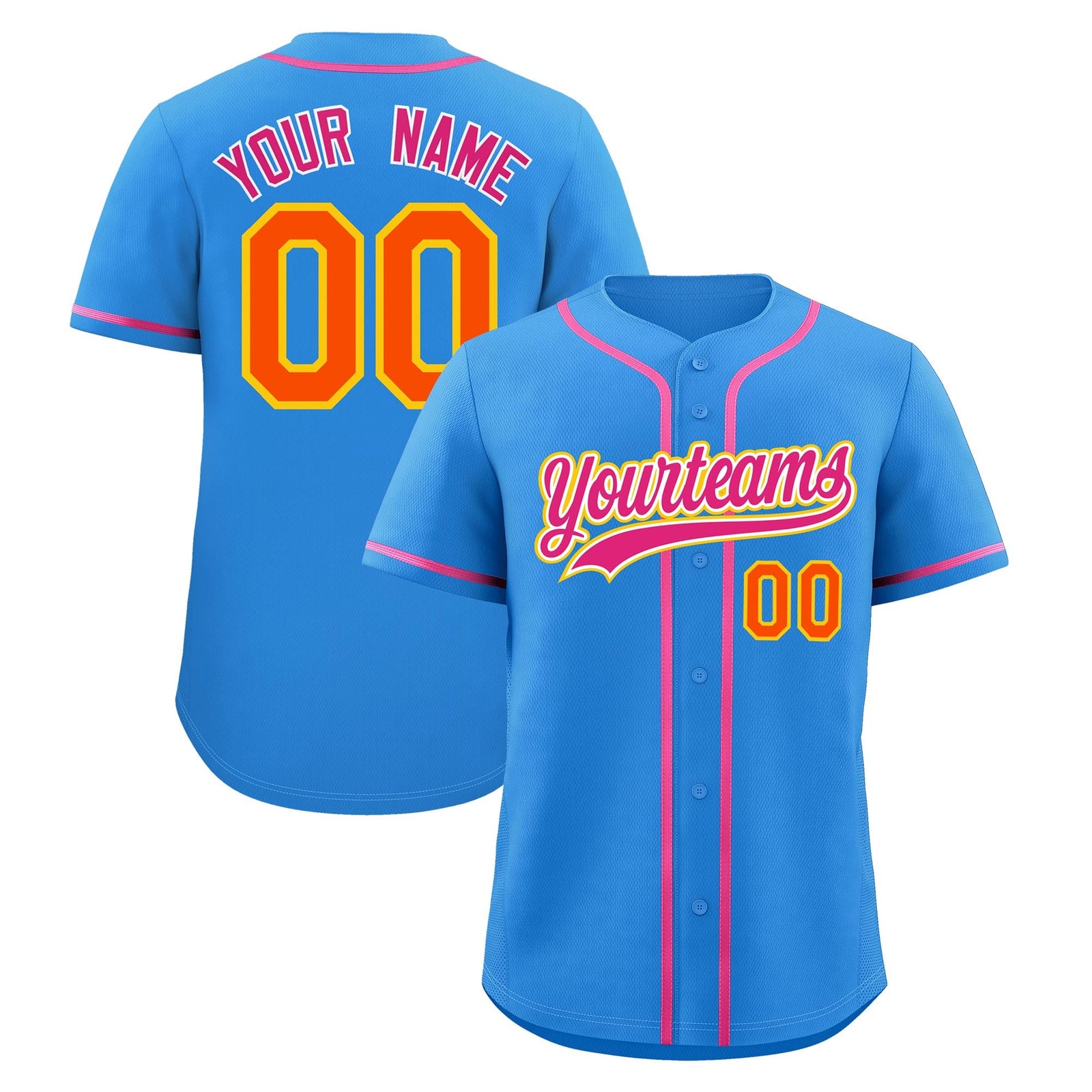 Custom Light Blue Classic Style Stitched Sports Uniform Personalized For Teams Lightweight Baseball Jersey| KXKSHOP