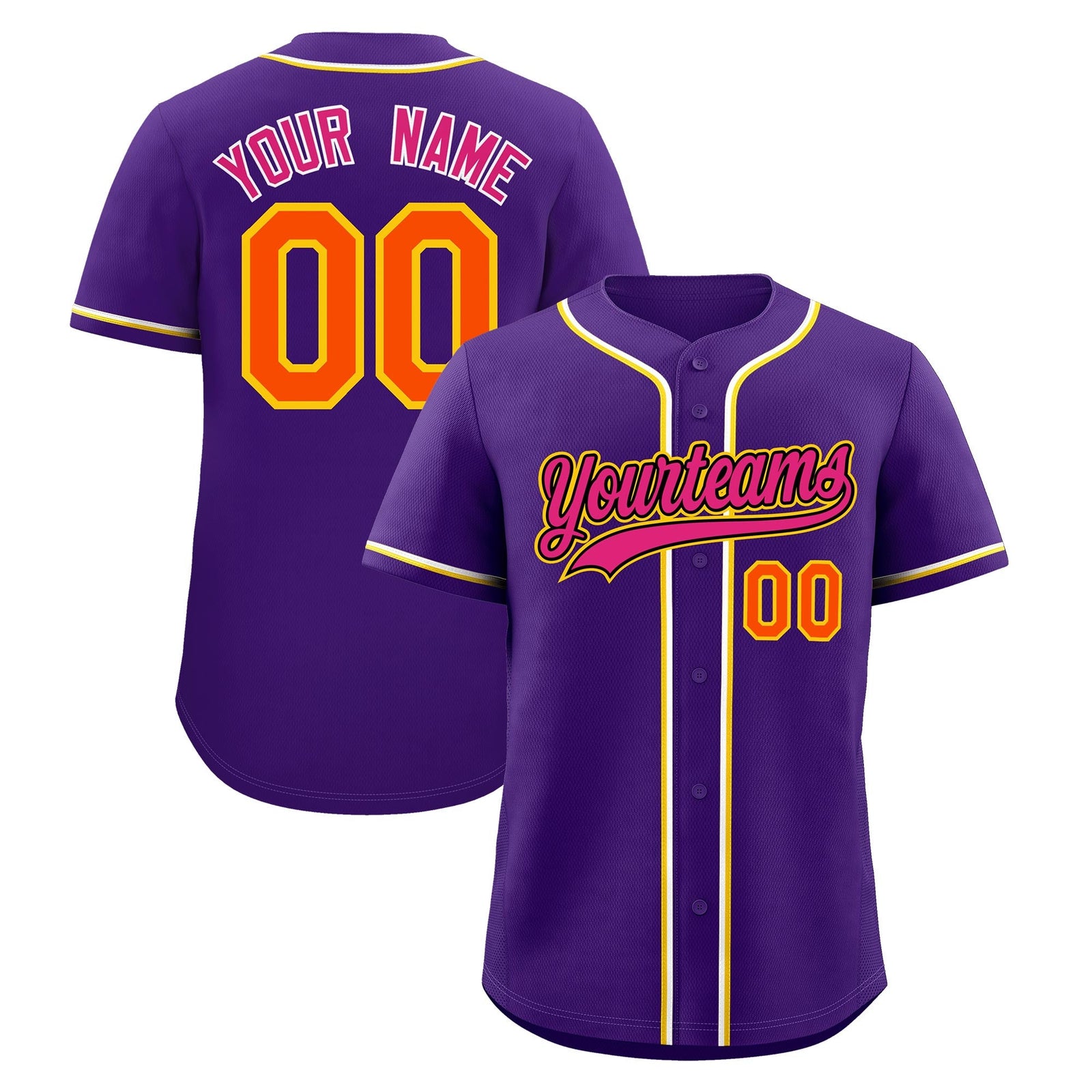 Custom Purple Classic Style Stitched Sports Uniform Personalized For Teams Quick Dry Baseball Jersey| KXKSHOP