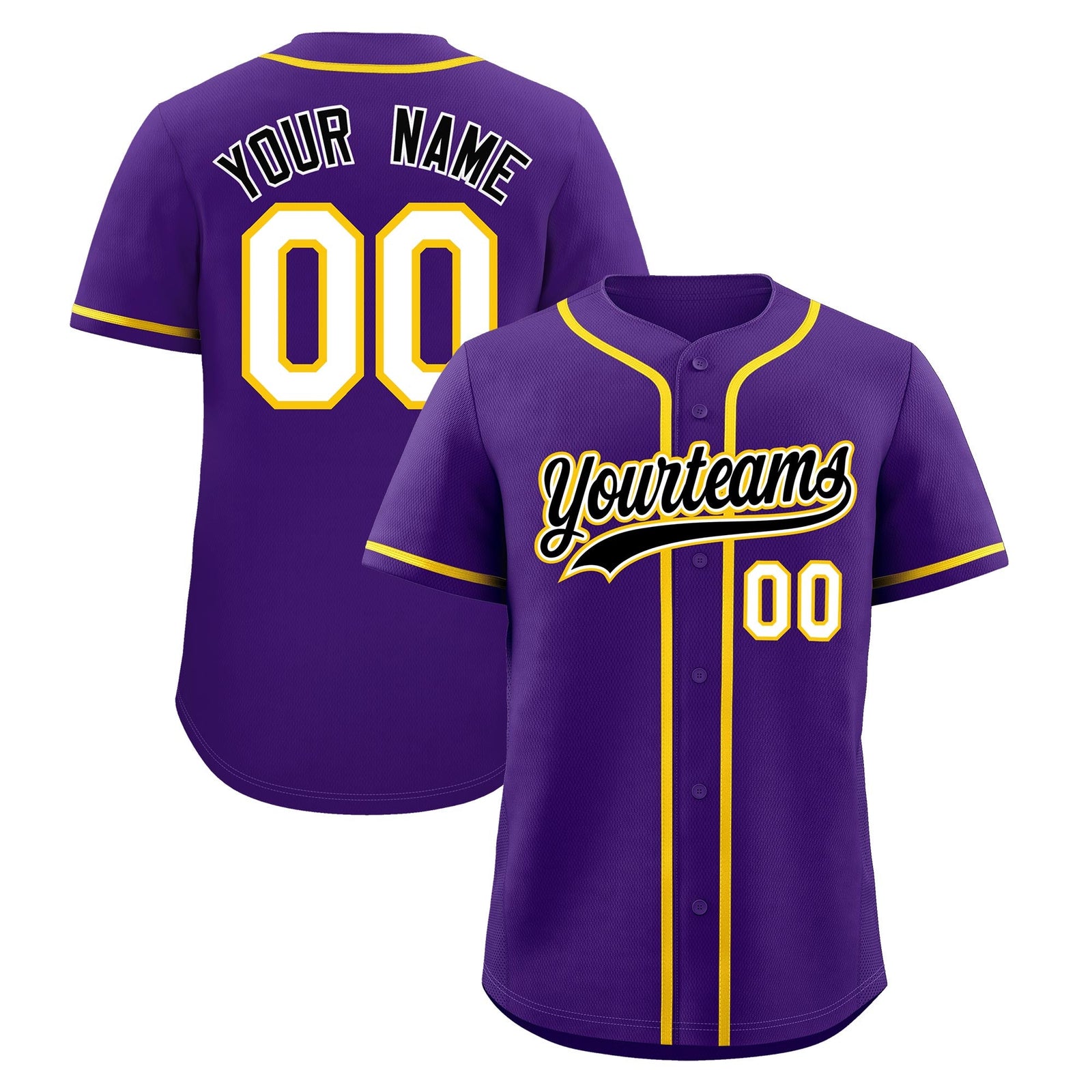 Custom Purple Classic Style Stitched Sports Uniform Personalized For Teams Lightweight Baseball Jersey| KXKSHOP