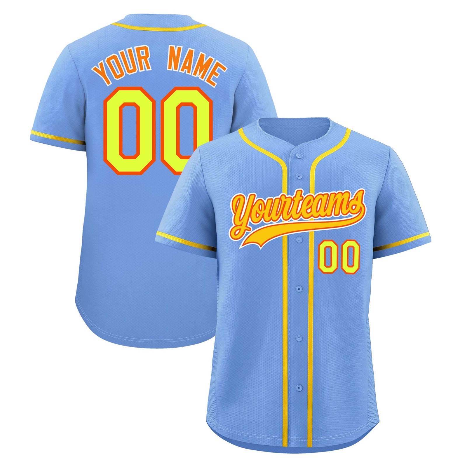 Custom Light Blue Classic Style Stitched Sports Uniform Personalized For Teams Quick Dry Baseball Jersey| KXKSHOP